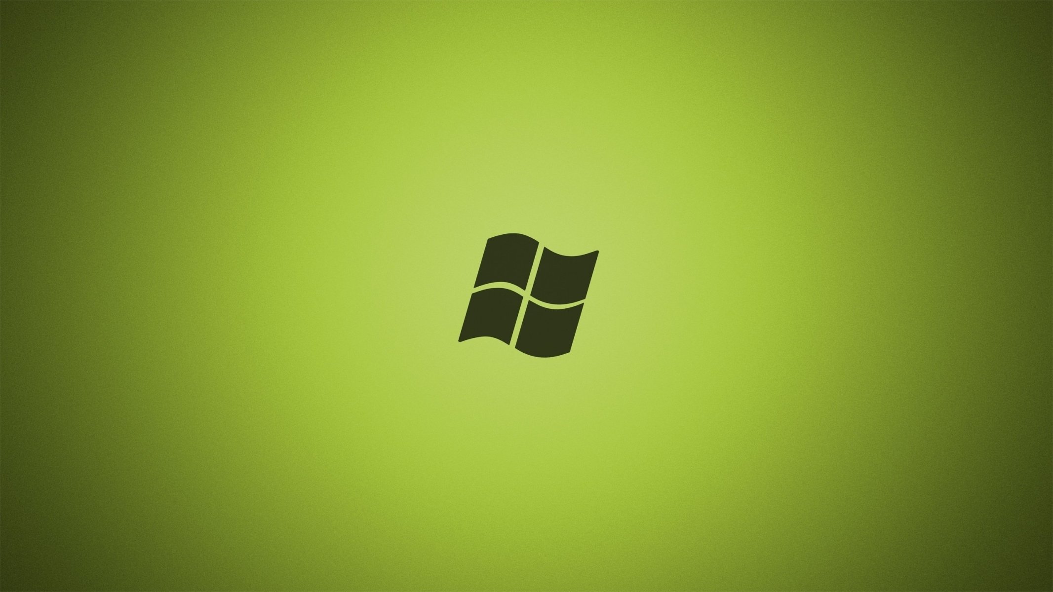 Логотип виндовс зелёная минимализм