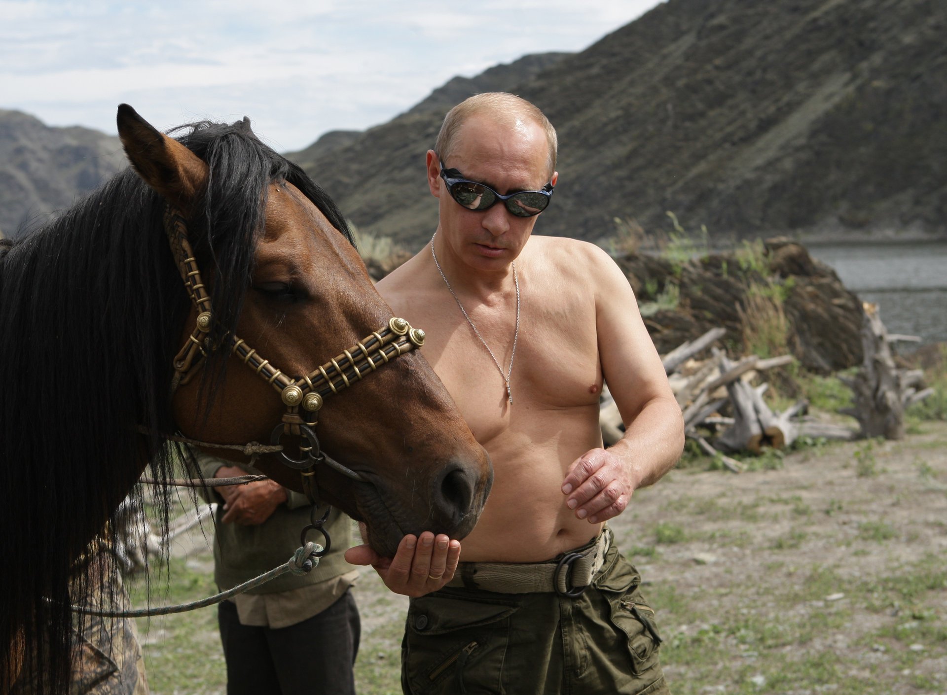Владимир Владимирович Путина на природе