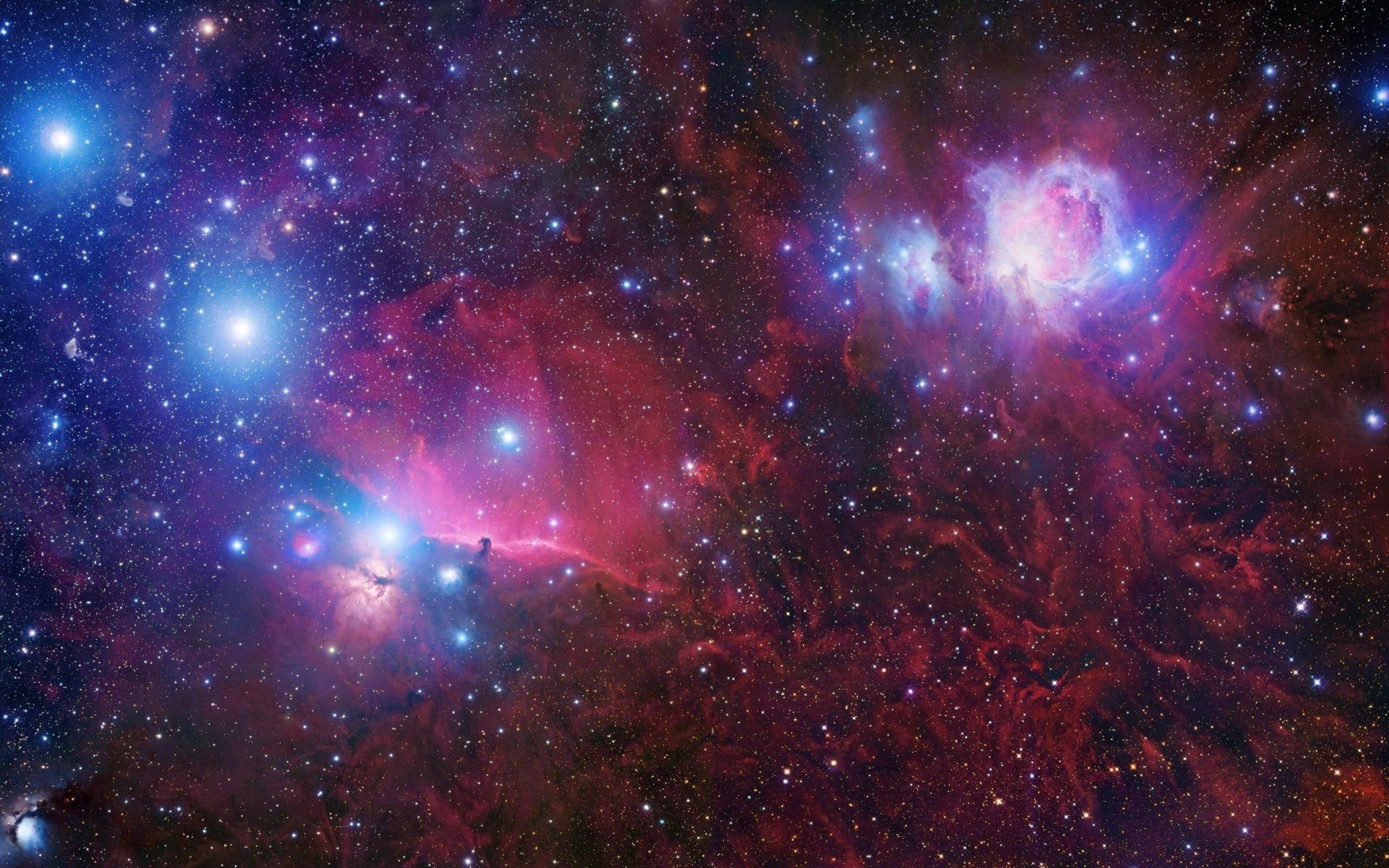 Созвездие орион в космическом пространстве