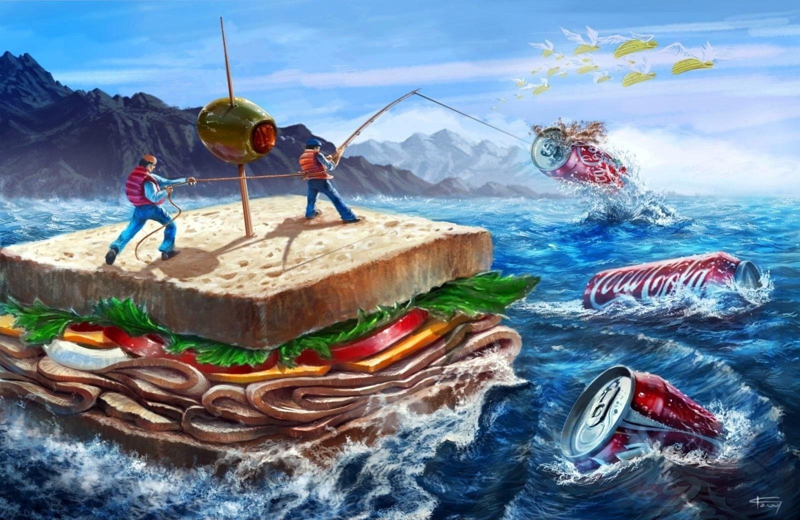 Простой и вкусный бутерброд на рыбалку