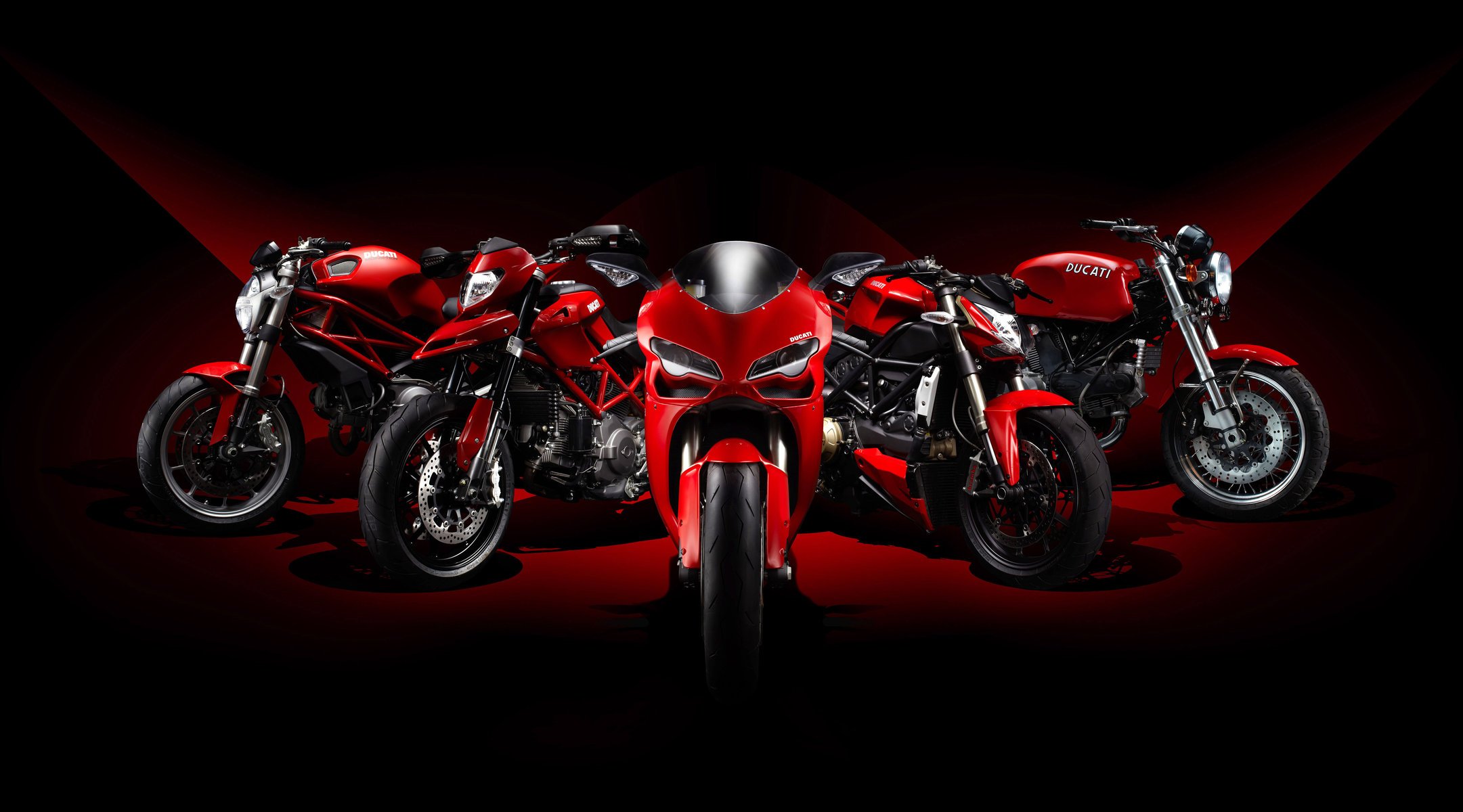 Мотоциклы красные ducati hi-tech