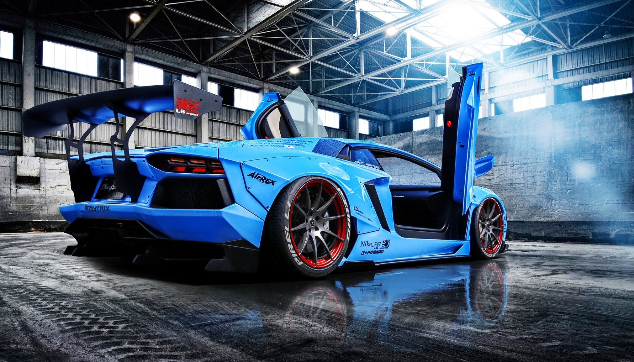 Liberty Walk Lamborghini Aventador 4k Wallpaper