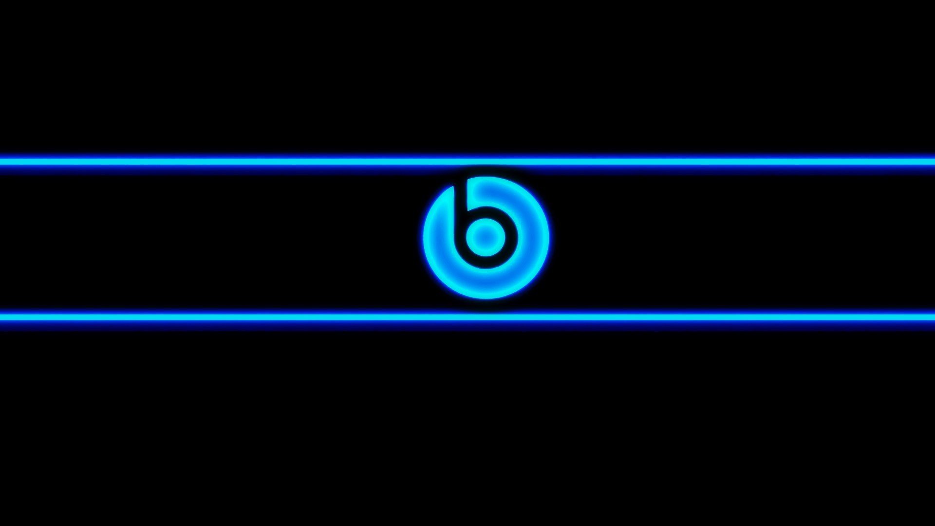 beats аудио неон синий