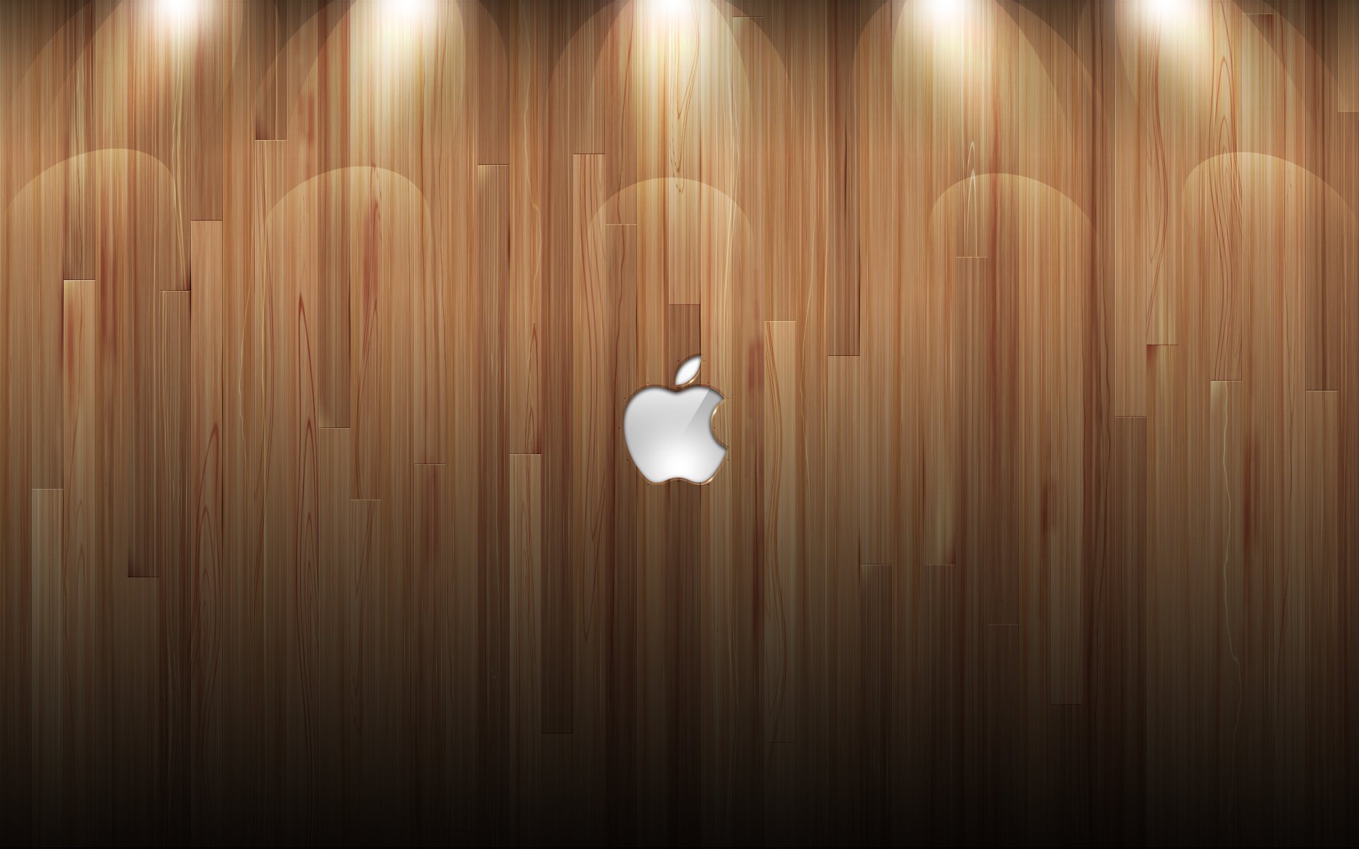 Логотип apple на стене скачать