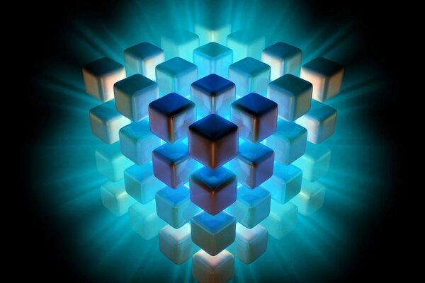 графика абстракция 3D куб graphics abstraction cube скачать