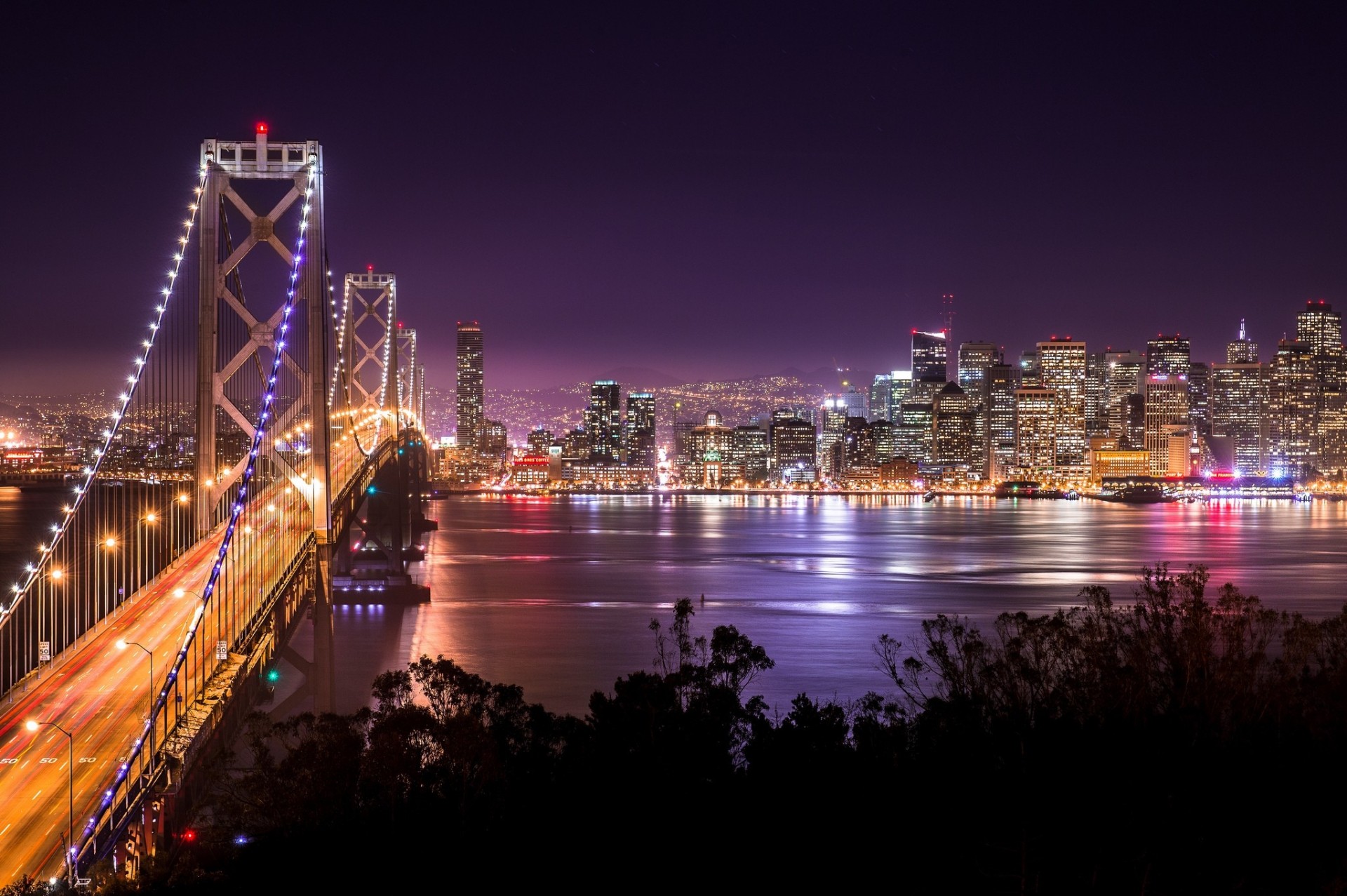 Evening Crossing, Bay Bridge, San Francisco, California без смс