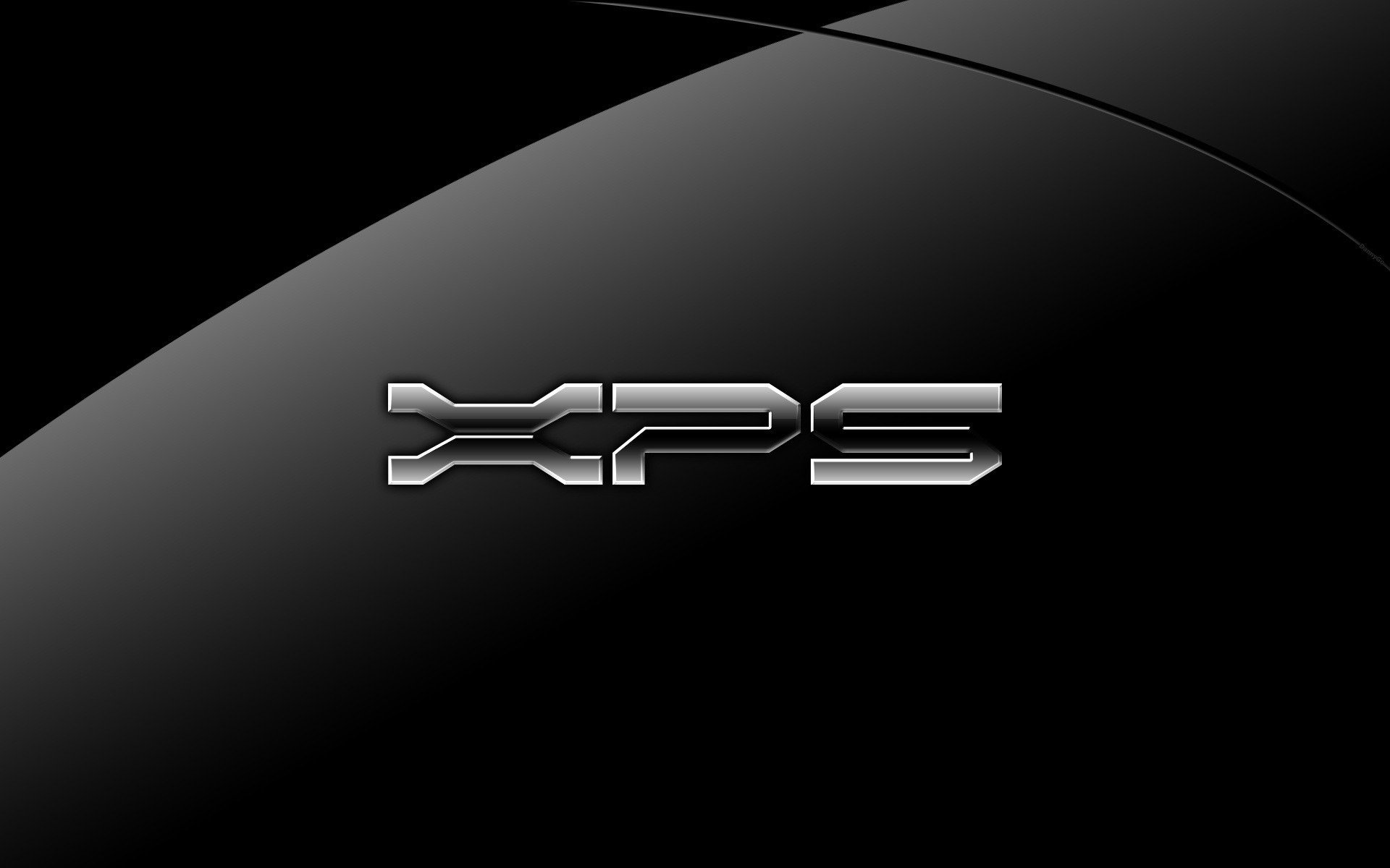 Бренд XPS логотип чёрный фон