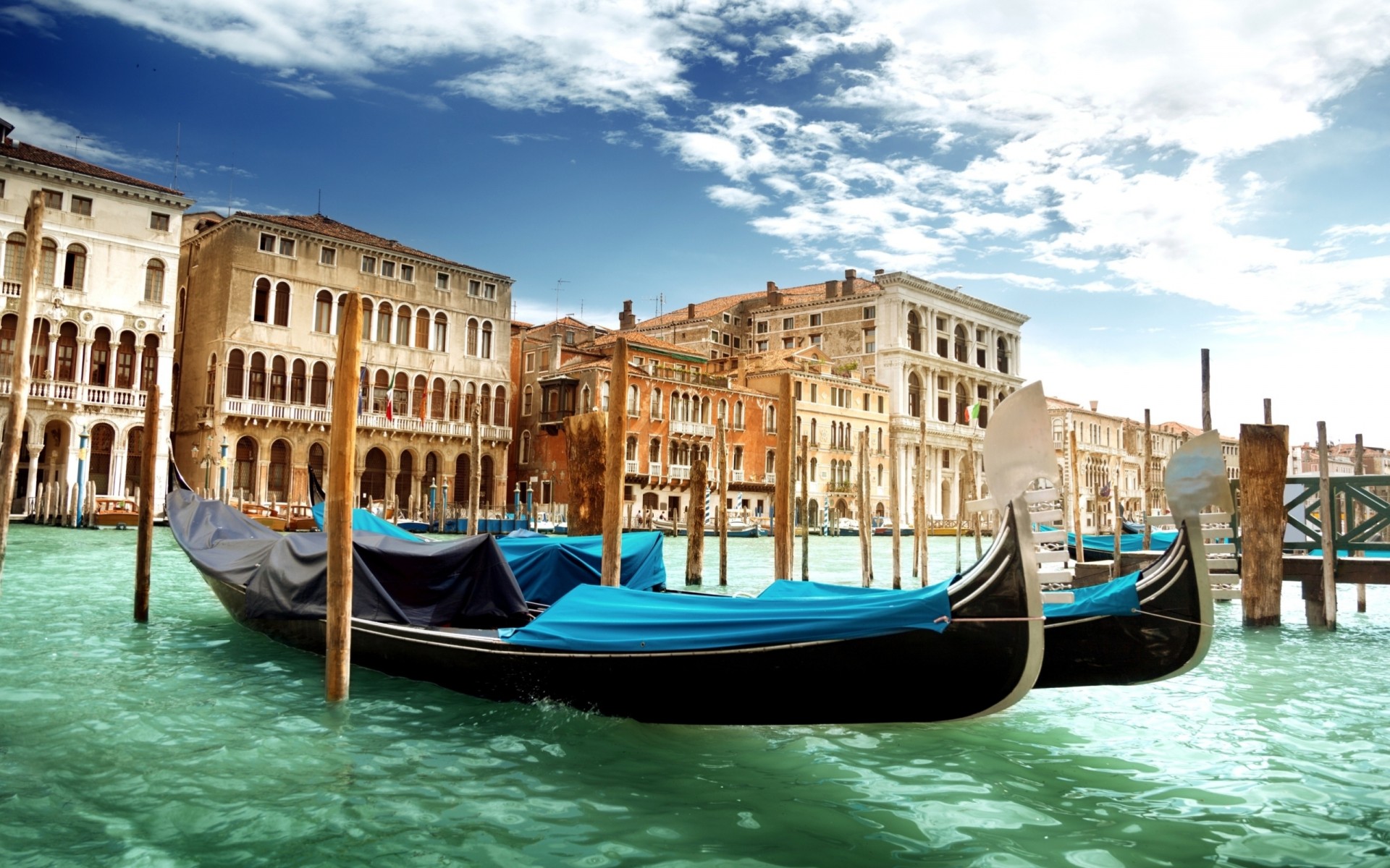 италия венеция вода гондолы canal grande гранд-канал