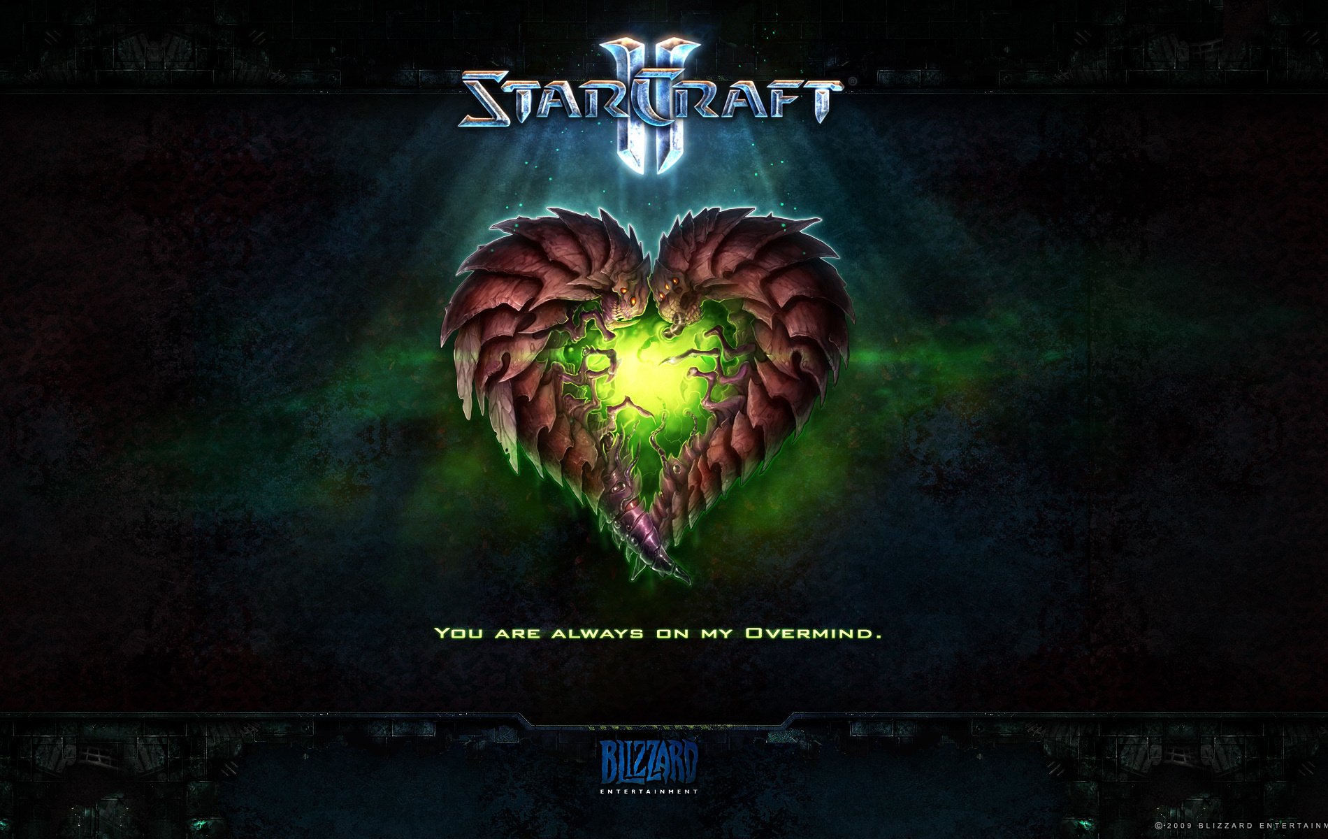 Силуэт сердца из игры starcraft 2 из зелёных драконов