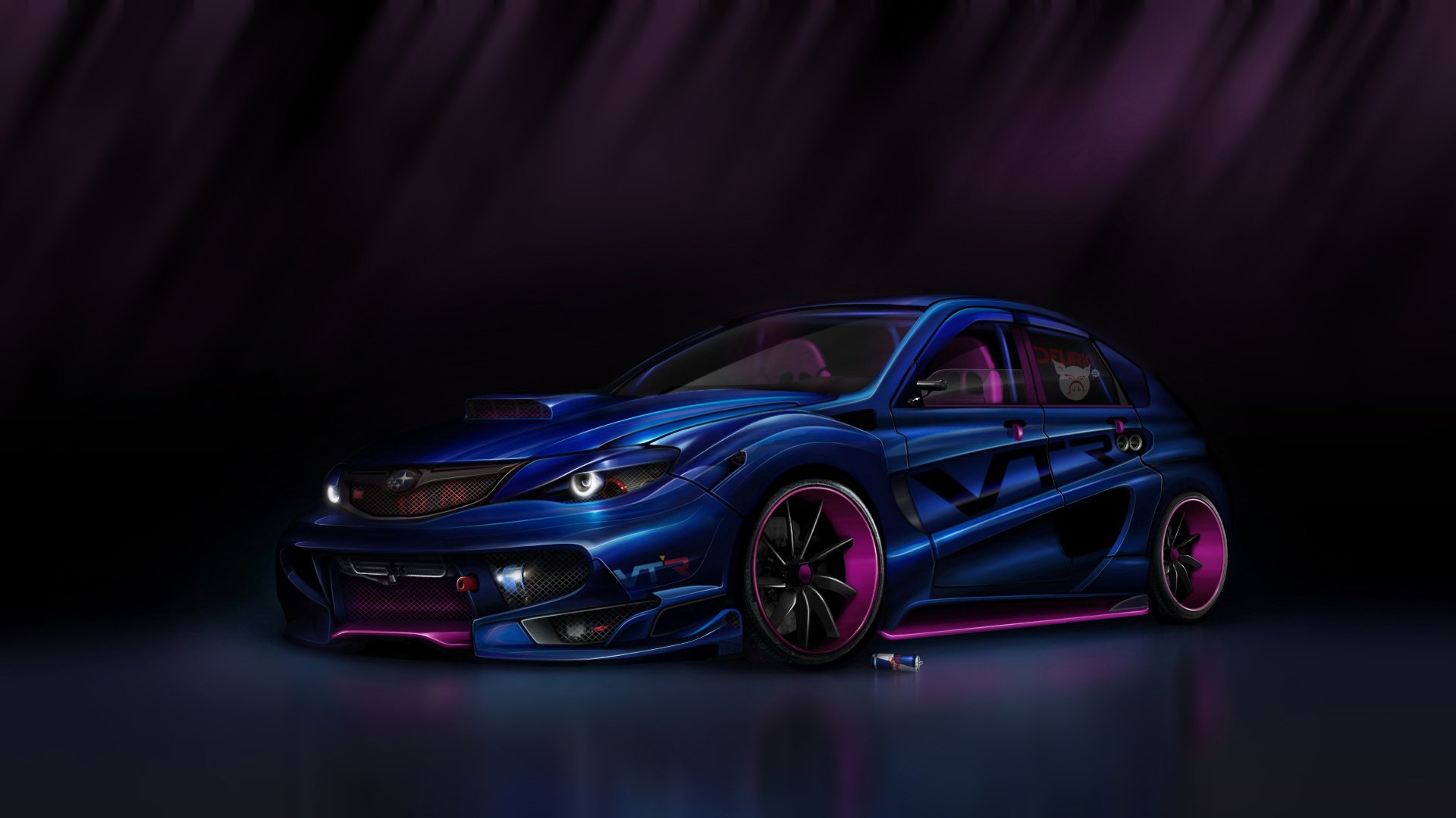 Subaru Impreza Avtomobil Tyuning Risunok Hd Oboi Dlya Noutbuka