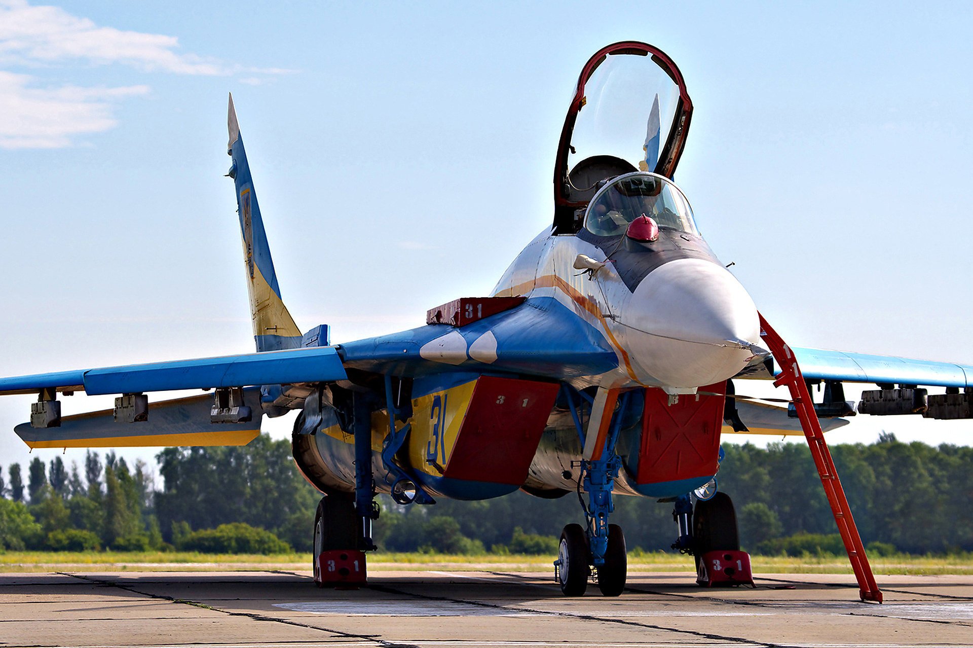 Украинский самолёт миг-29 крупным планом