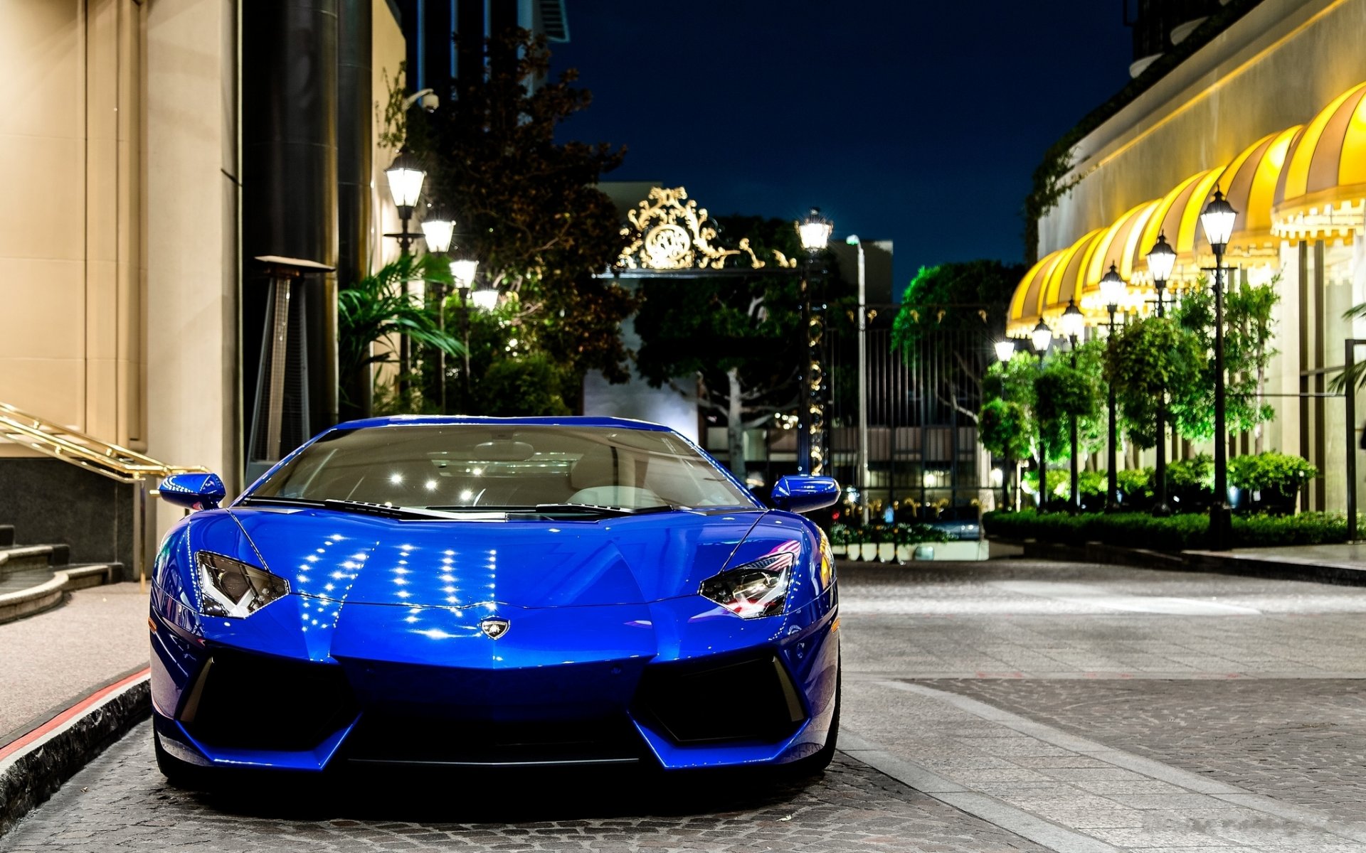 синий автомобиль ночь blue car night без смс