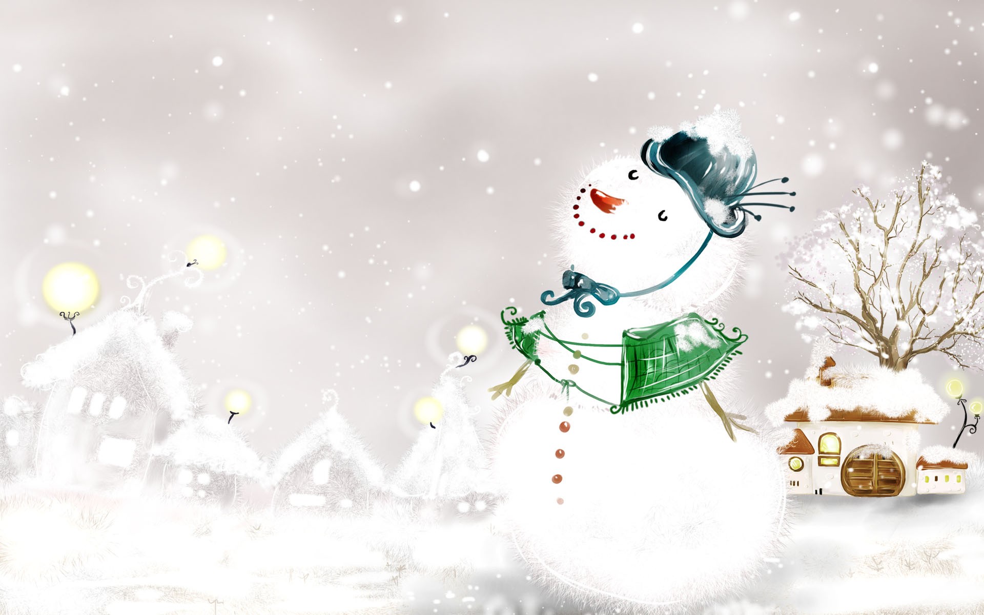 Снеговик снег новый год бесплатно