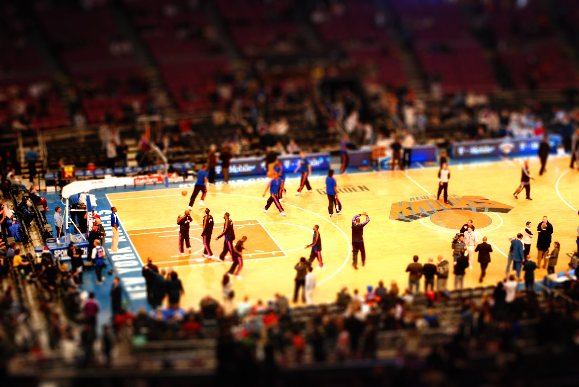 Баскетбол, фотография с площадки в Нью-Йорке