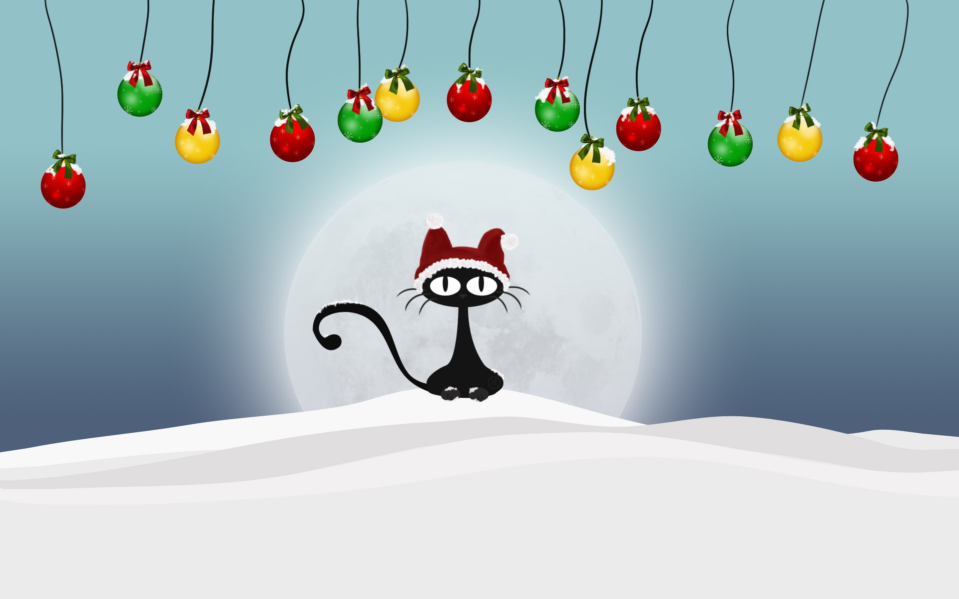 Коты Зима Новый Год