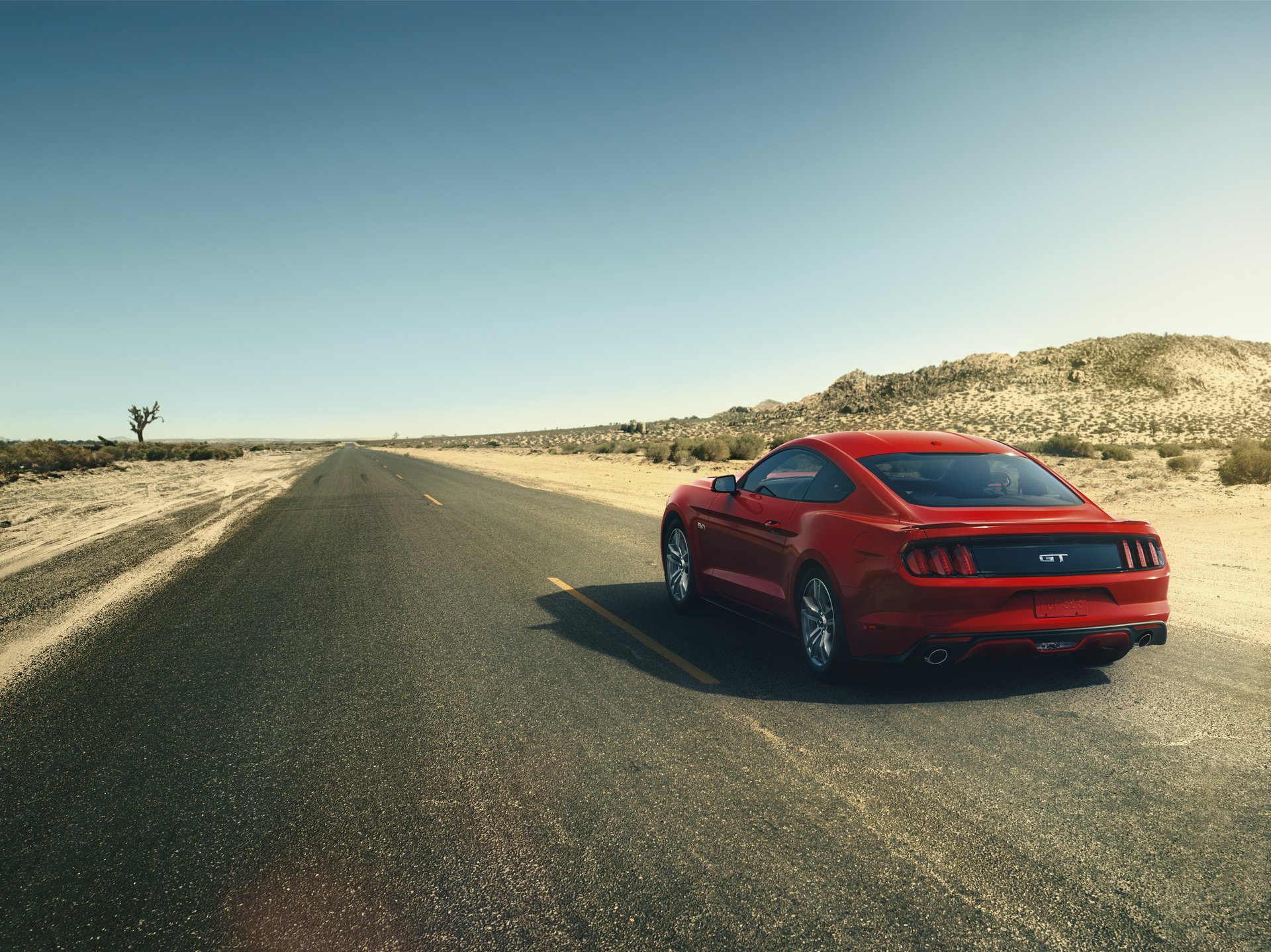 Ford Mustang дорога пустыня без смс