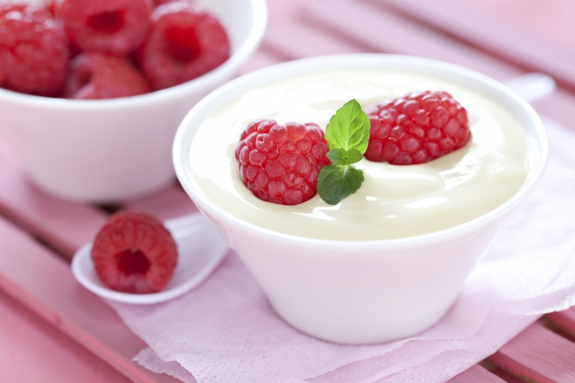 ягоды малина йогурт скачать