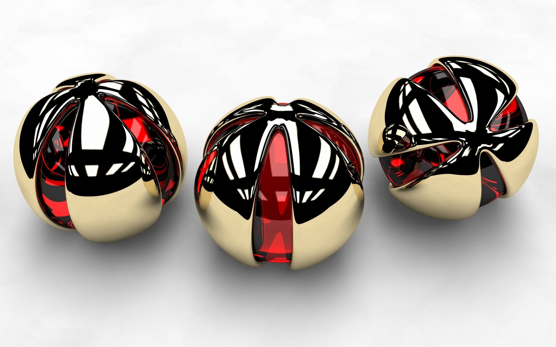 шары научно -фантастические сферы три шарика круглый дизайн