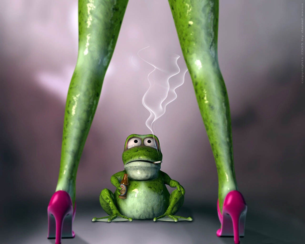 зеленый ноги лягушка