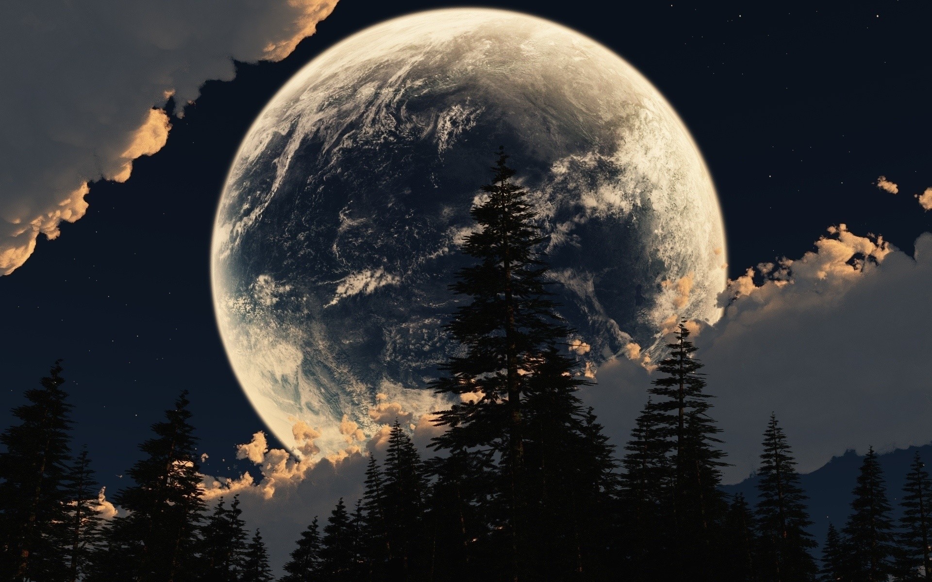 планета небо луна