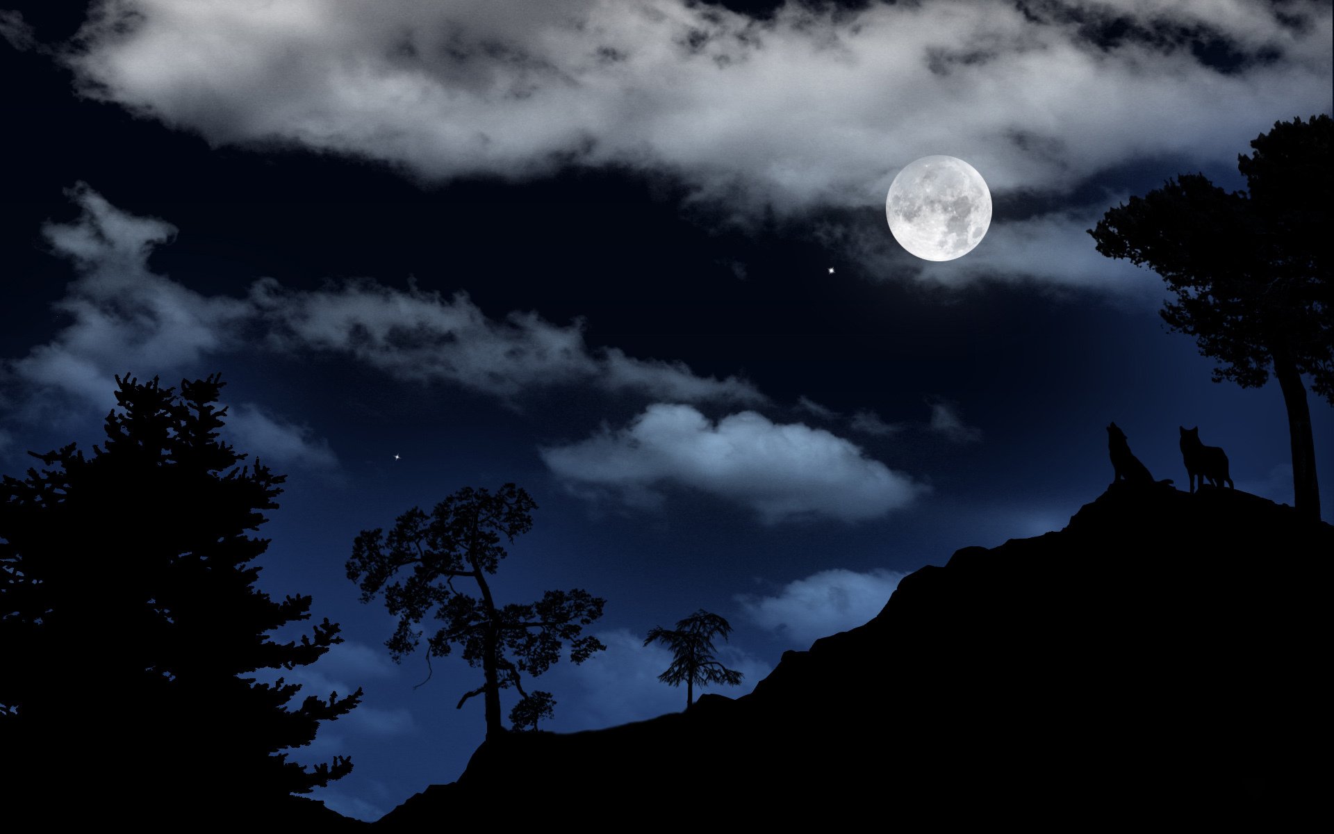 Pinq ночь. Лунная ночь. Ночной пейзаж. Ночная Луна. Лунный пейзаж.