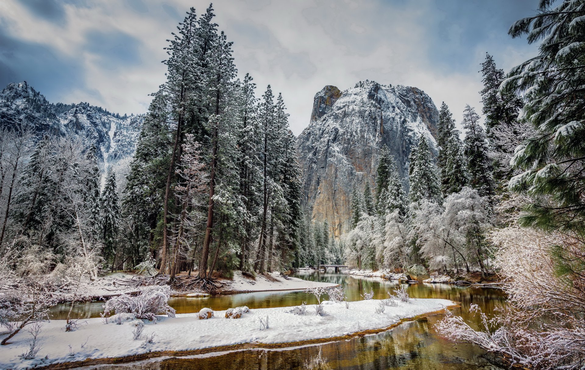 Национальный парк Йосемити Калифорния зима