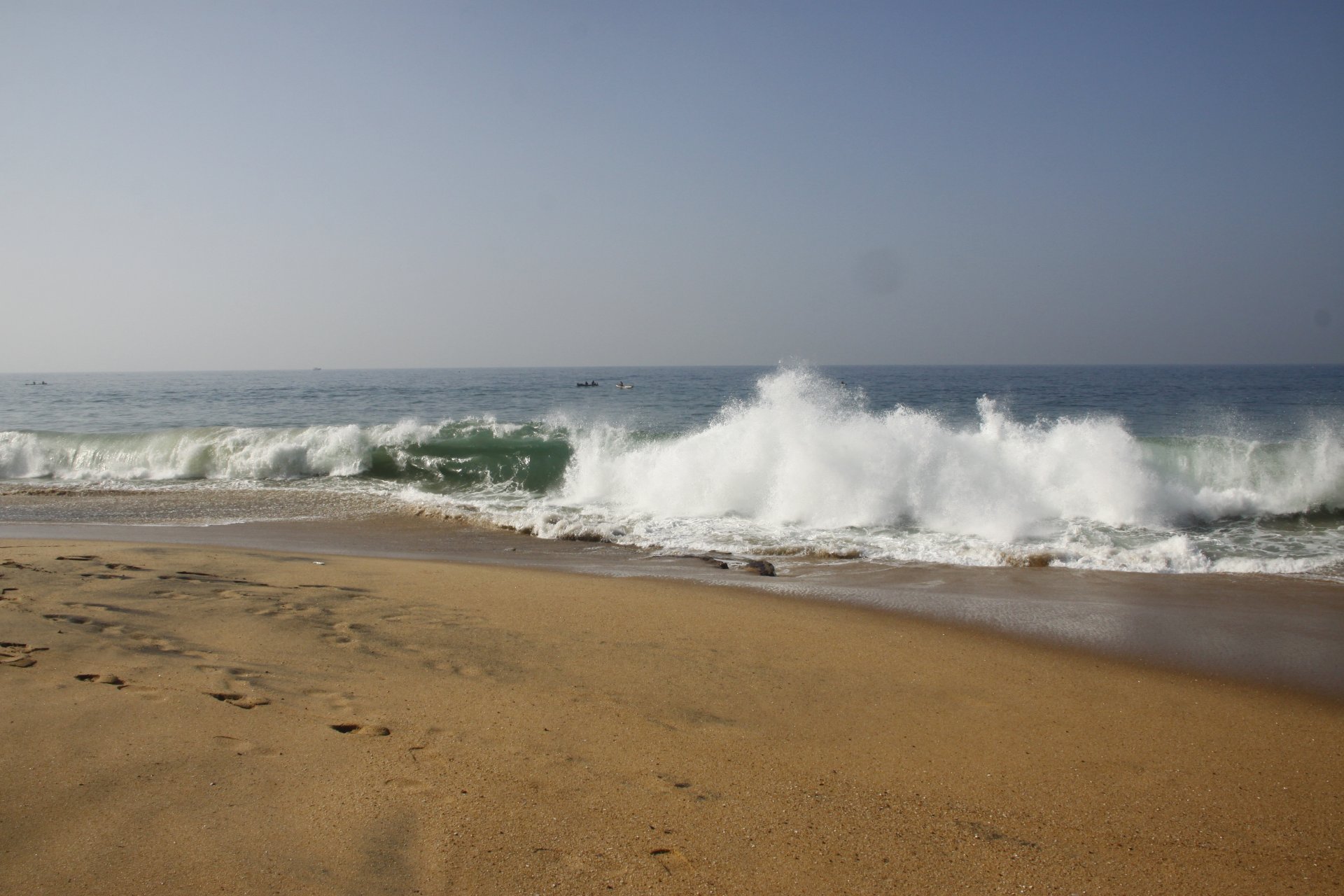 природа море пляж волна пена фон обои