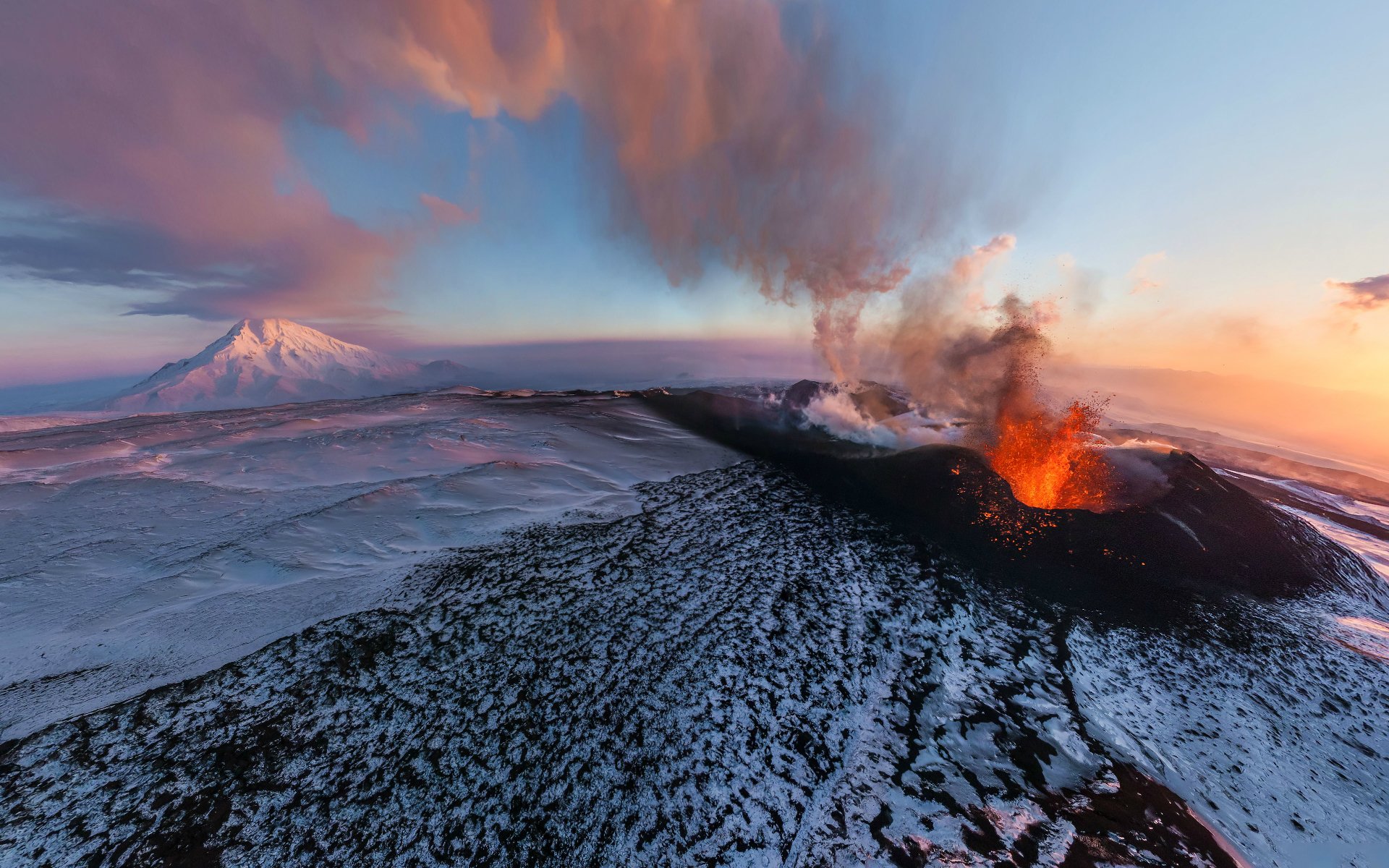 плоский толбачик вулкан извержение камчатка