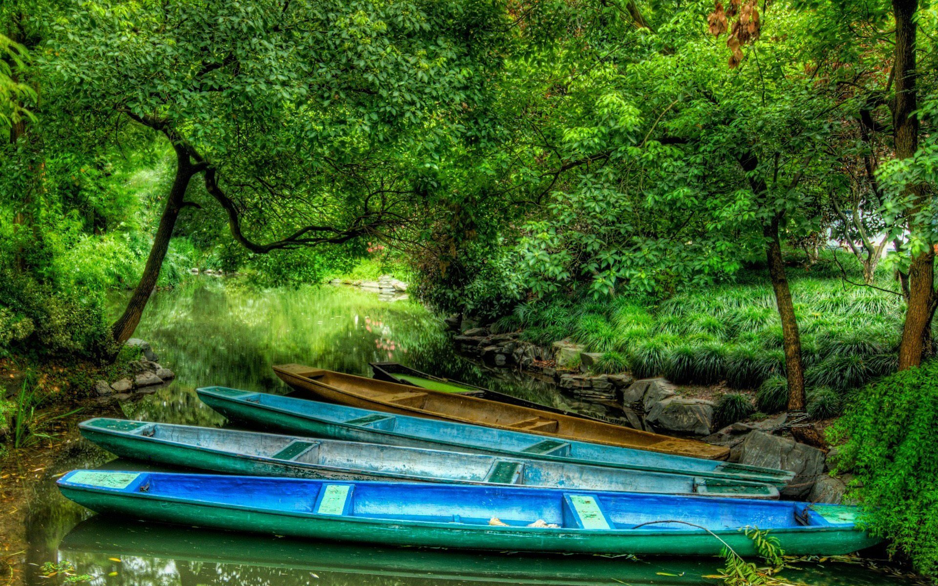 лодка озеро деревья лес бесплатно