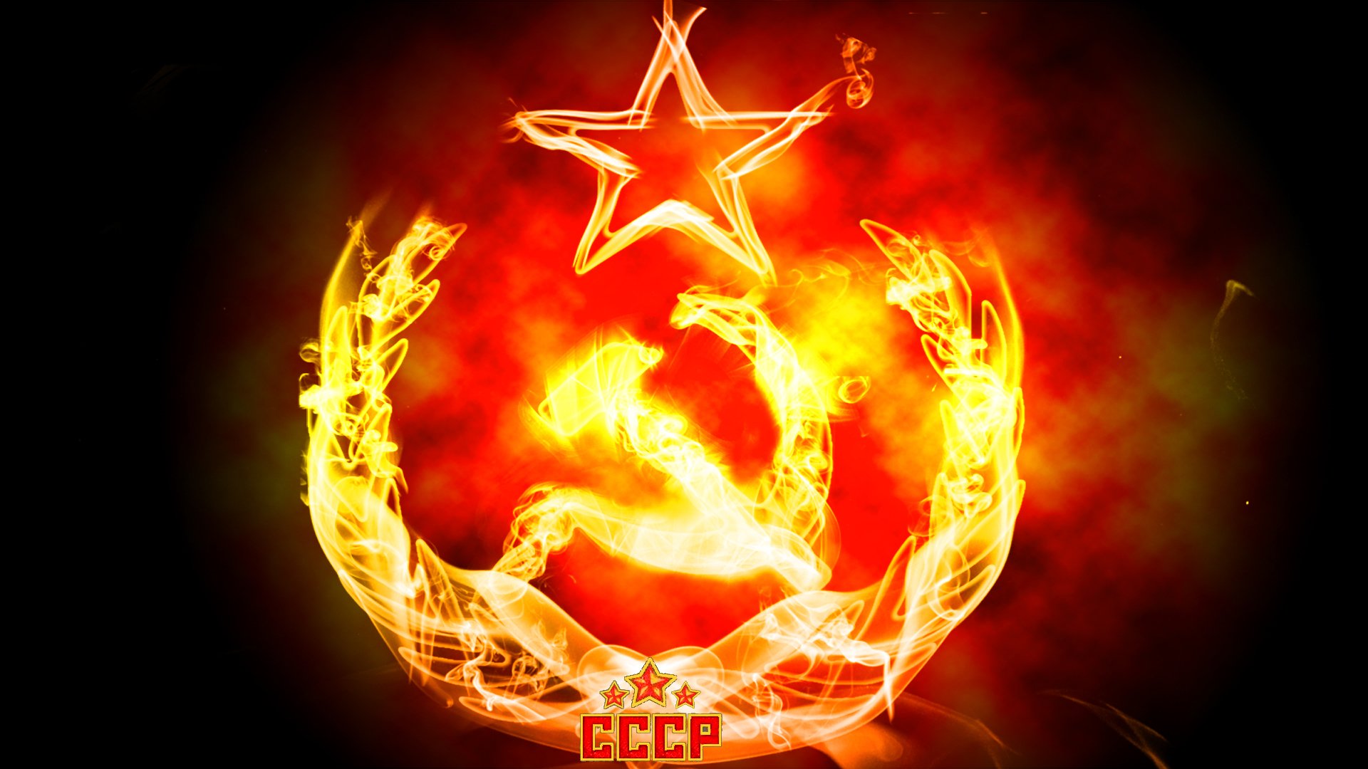 Советский  герб флаг анонимно Обои на рабочий стол - Mirowo
