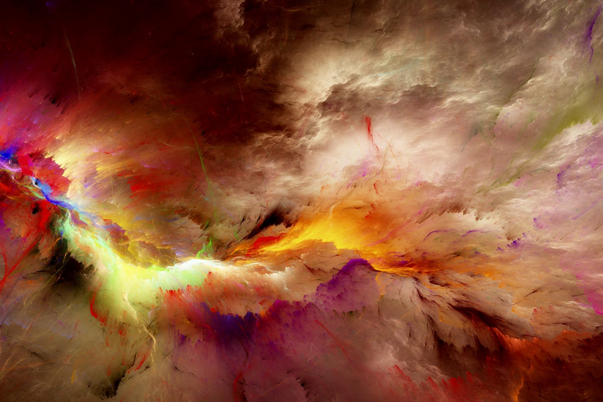 абстрактные цвета нереально облака пространство фон