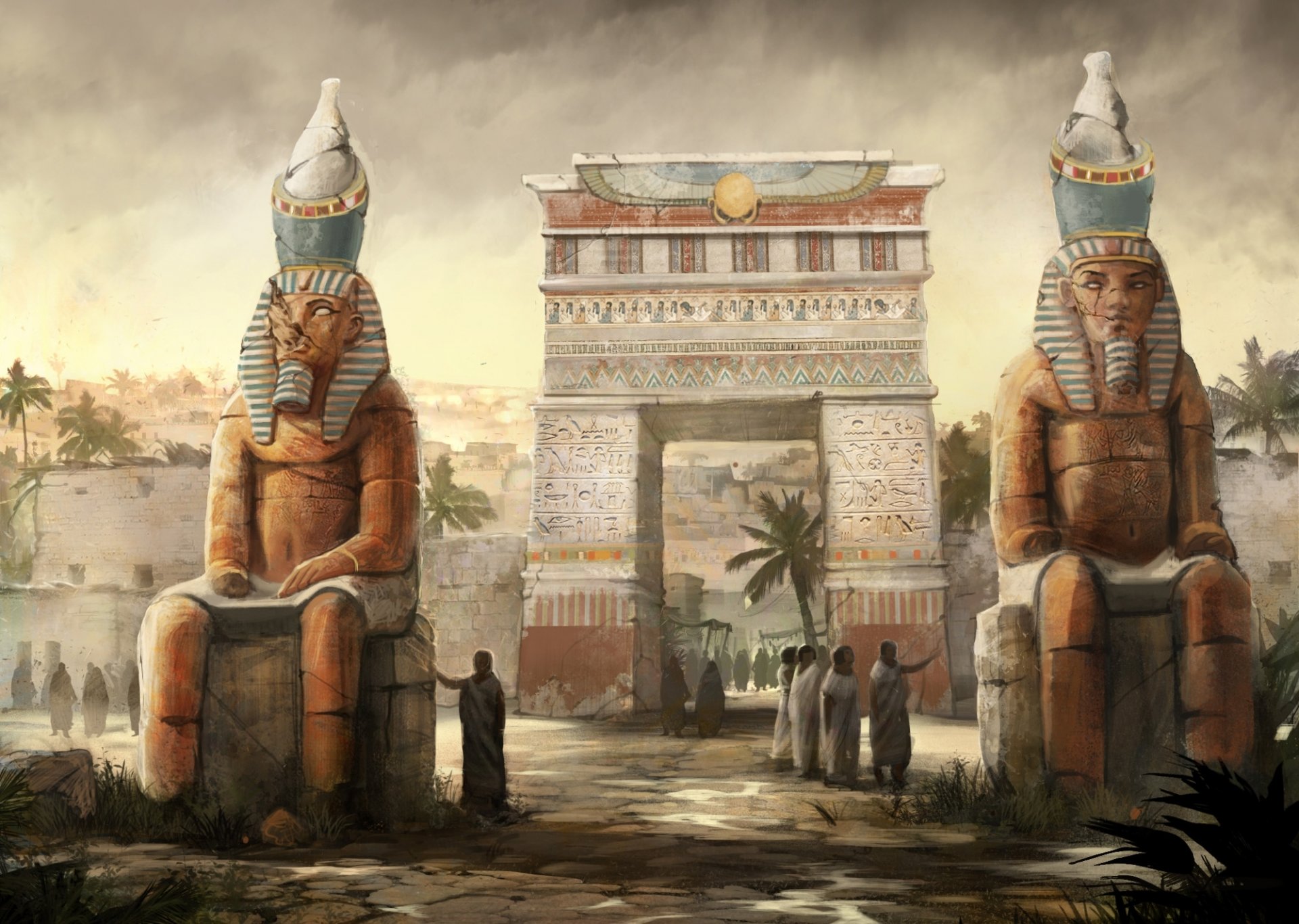 Египетские статуи очень грациозны
