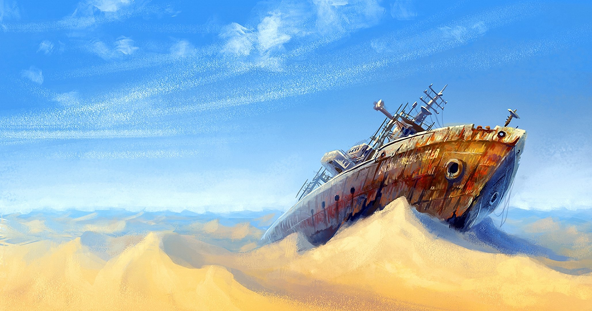 Лодка в пустыне без смс