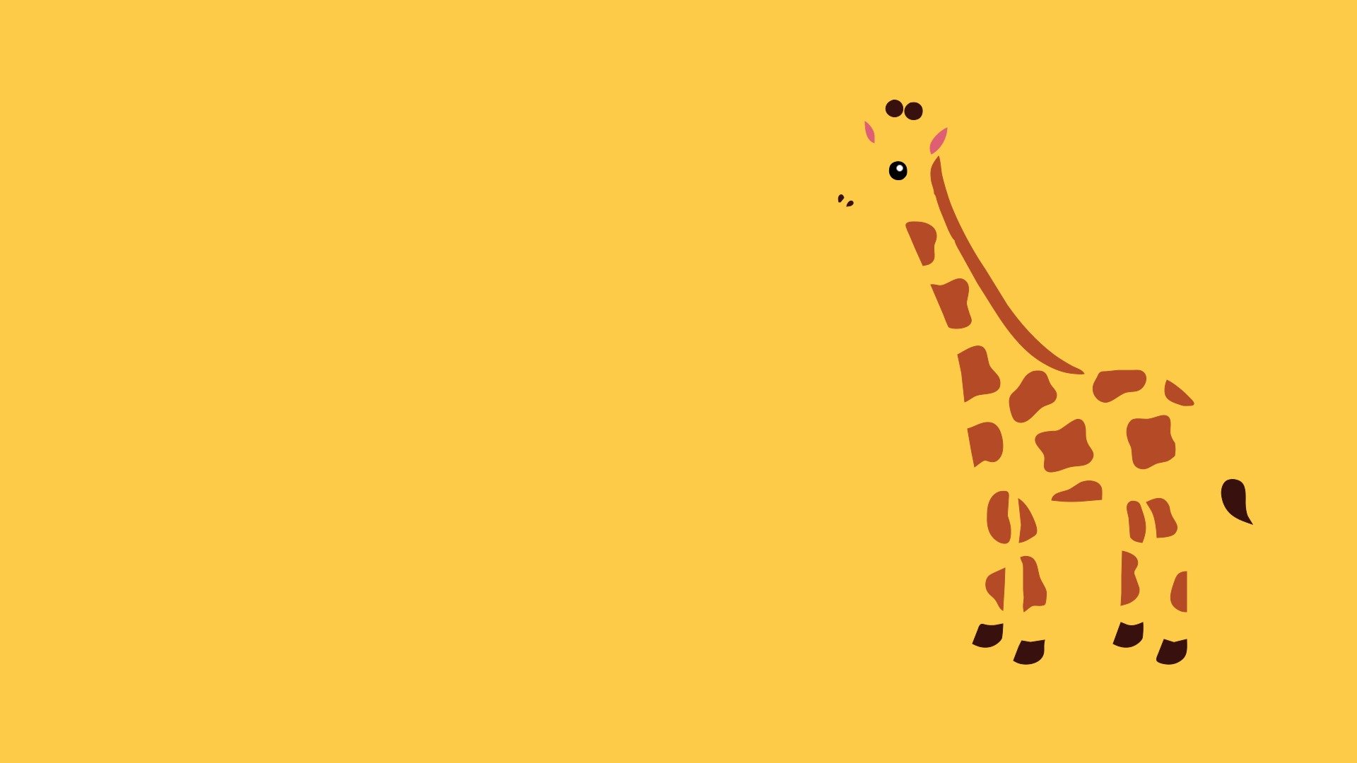 жираф с малышом в переулке бесплатно