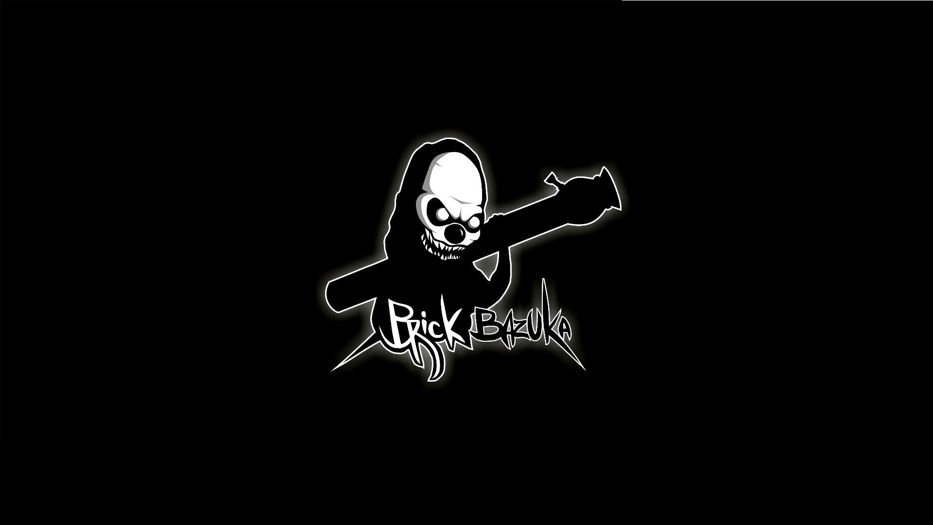 кирпич bazuka логотип минимализм черный чемодан клан хип -хоп музыка
