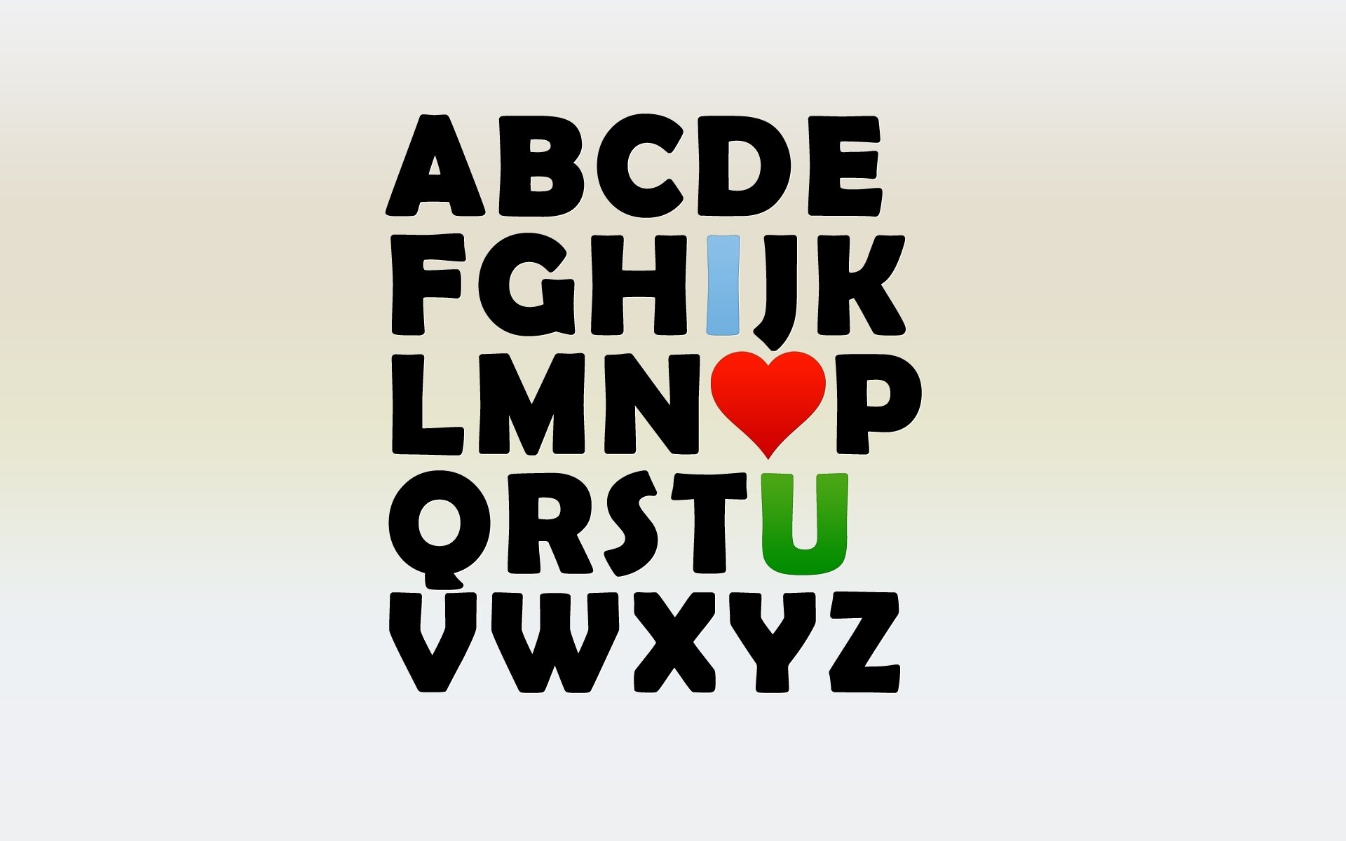 алфавит буквы сердце любовь