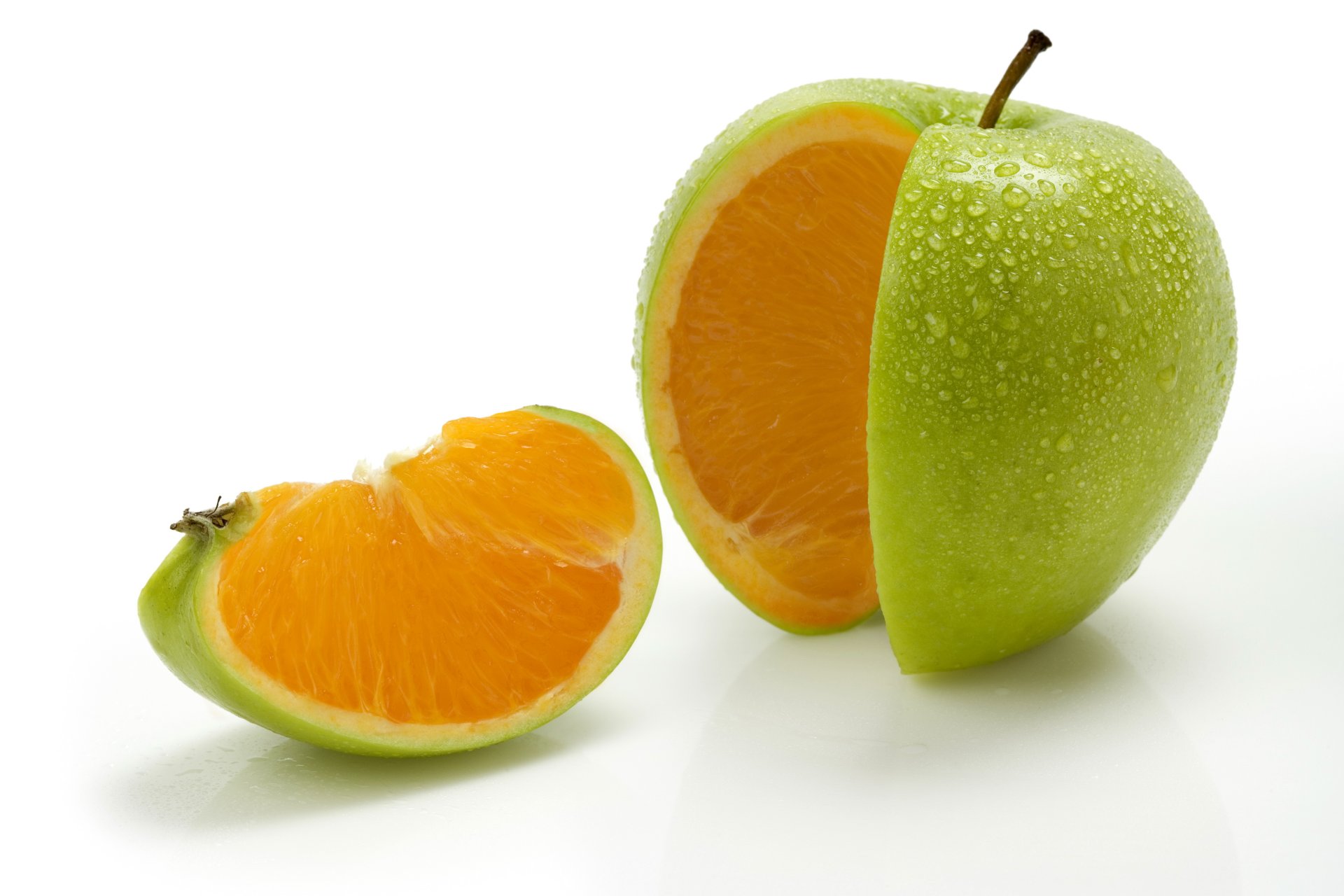 смешанных фруктов оранжевый яблоко апельсин рендеринг