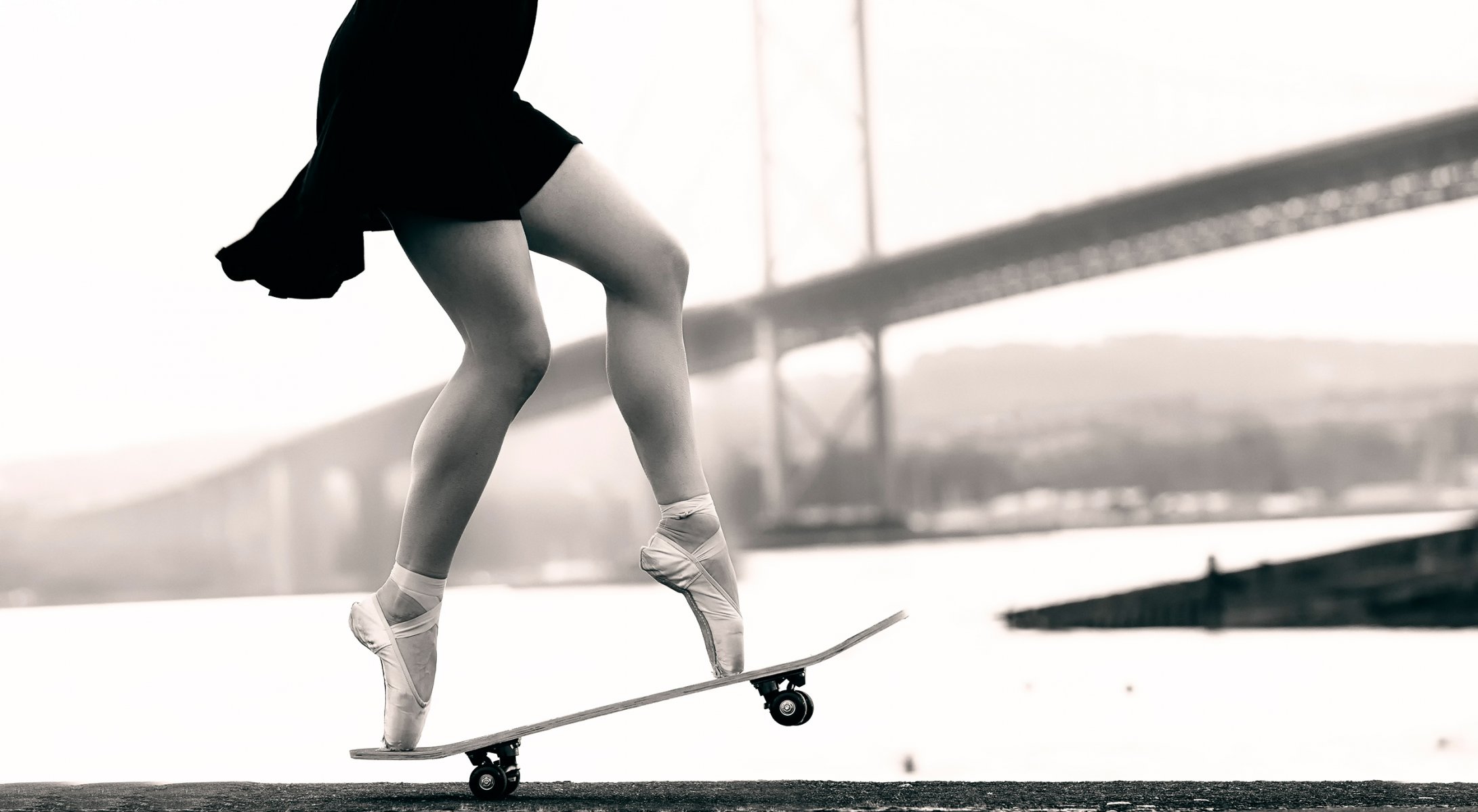 пуанты балерина скейт ножки
