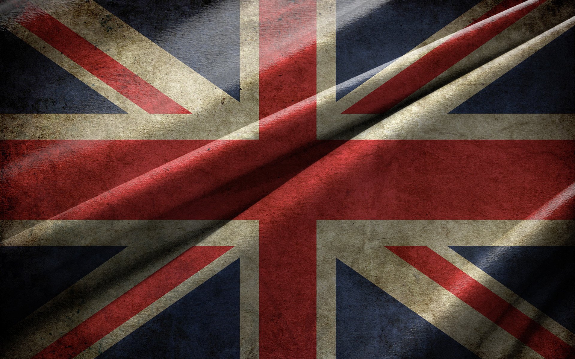 Флаг великобритании на синем фоне со звездами