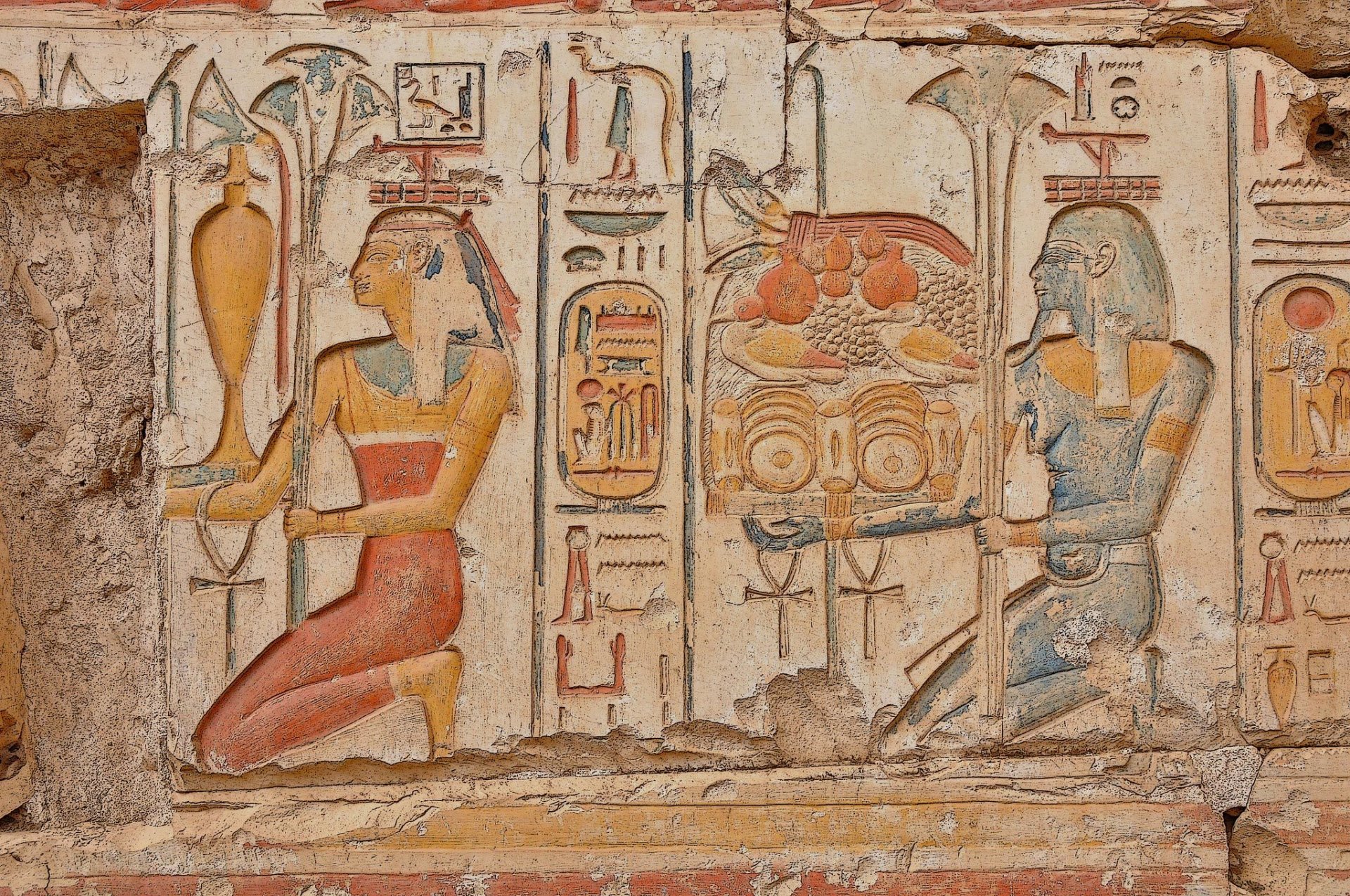 Фрески древнего Египта Гробница Нефертари