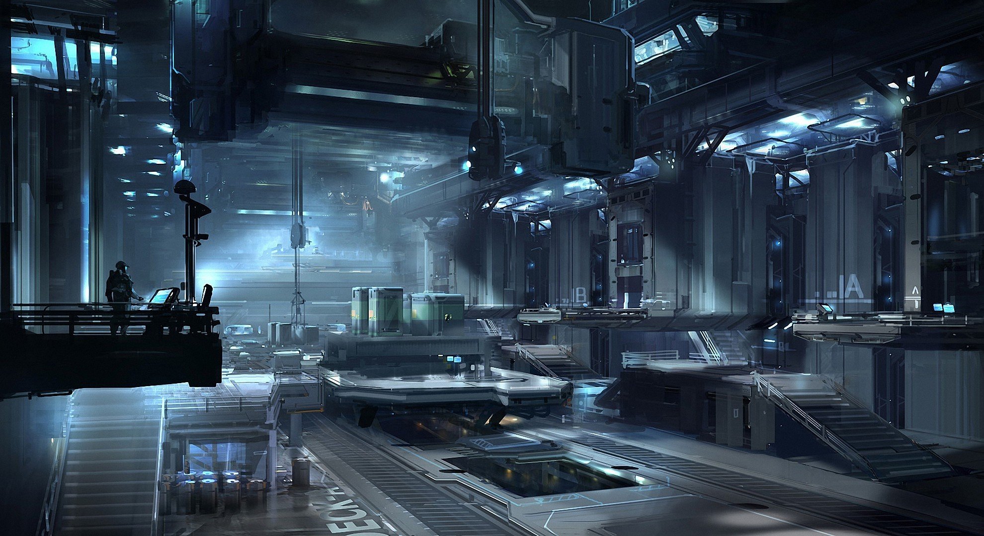 Sci fi games. Star Citizen ангар. Sci Fi база концепт. Концепт арты лаборатория. Sci-Fi лаборатория Sci Fi Laboratory Concept.