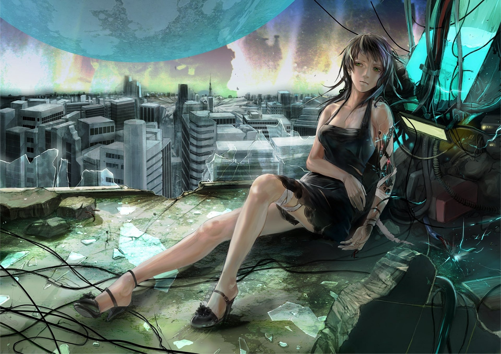 Cyberpunk girl anime art фото 51