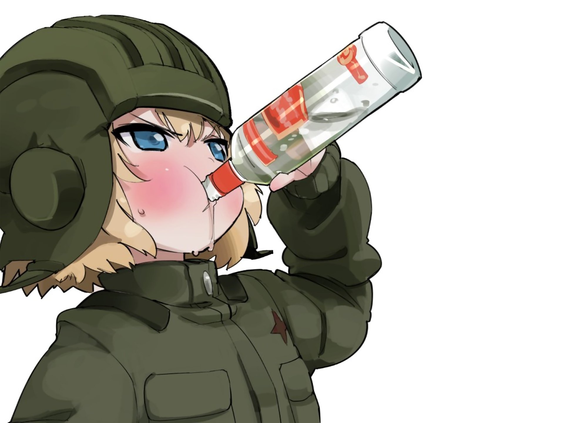 Girls und Panzer Катюша с водкой