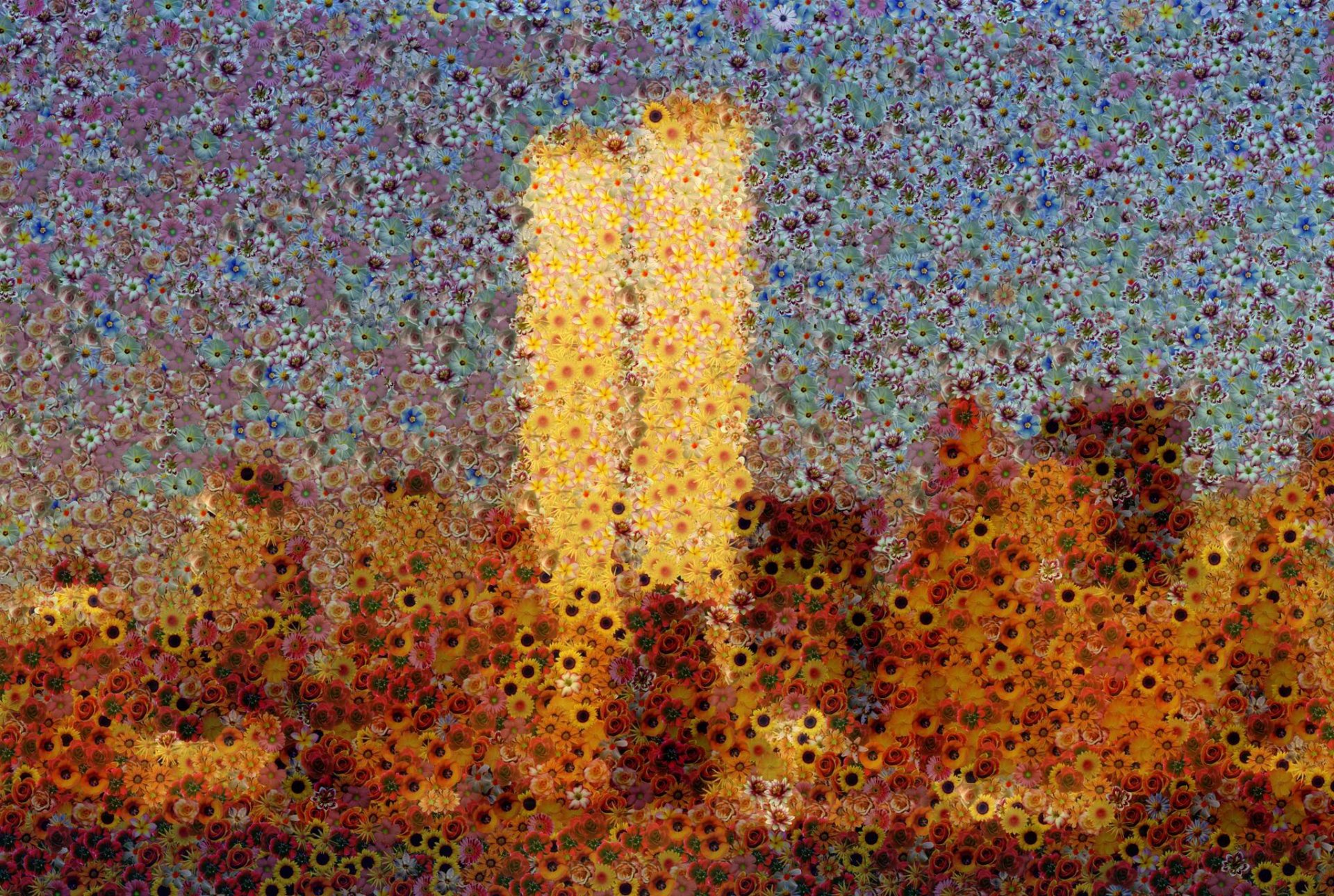 небоскребы нью-йорк манхэттен цмт всемирный торговый центр цветы