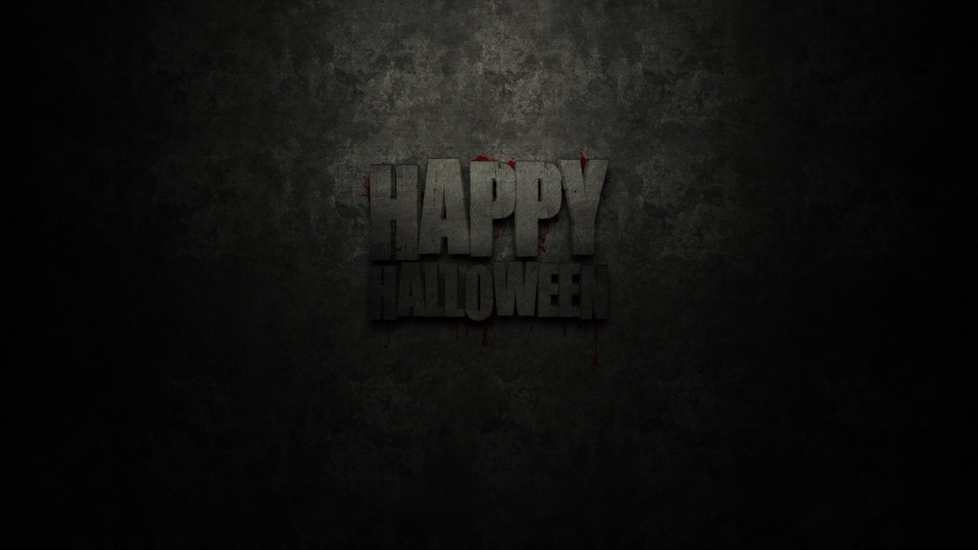 Надпись : happy halloween на темном фоне