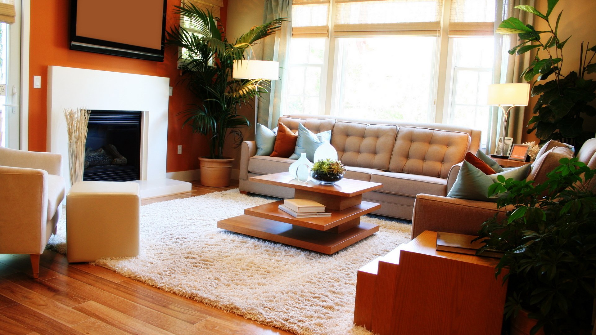 интерьер светлый камин диван ковер interior light fireplace sofa carpet без смс