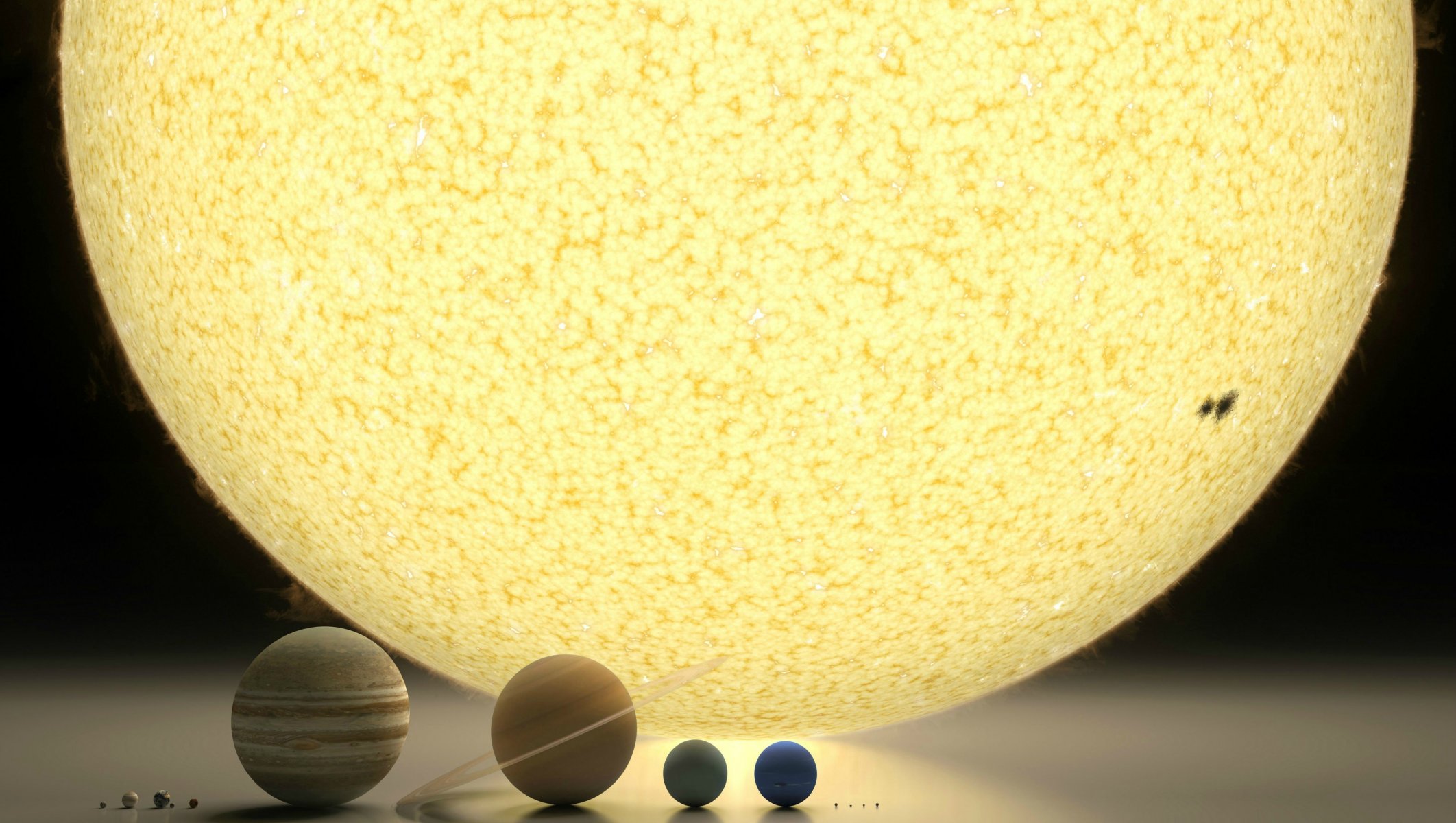 Размеры солнца и планет