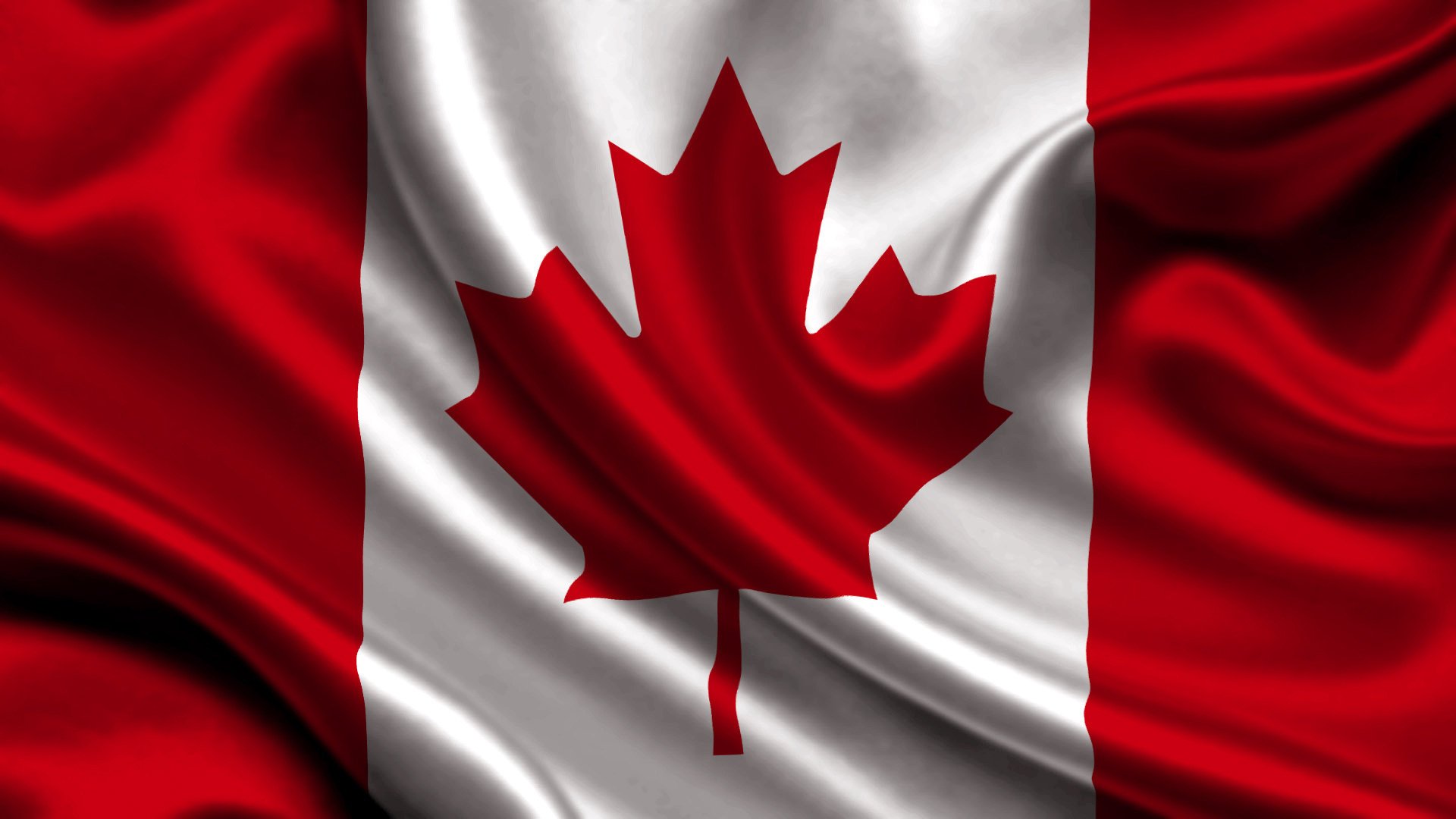 Канадский флаг с эмблемой клена