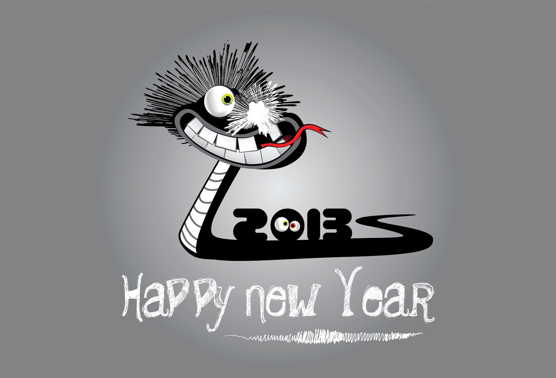 Бешеная змея надпись с новым годом 2013