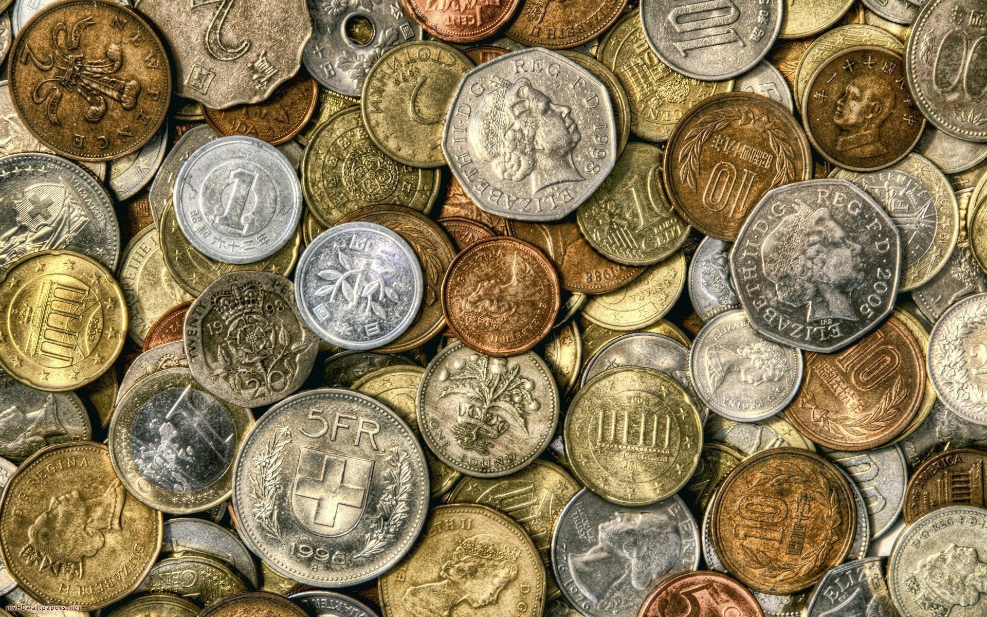 Старинные монеты различной формы